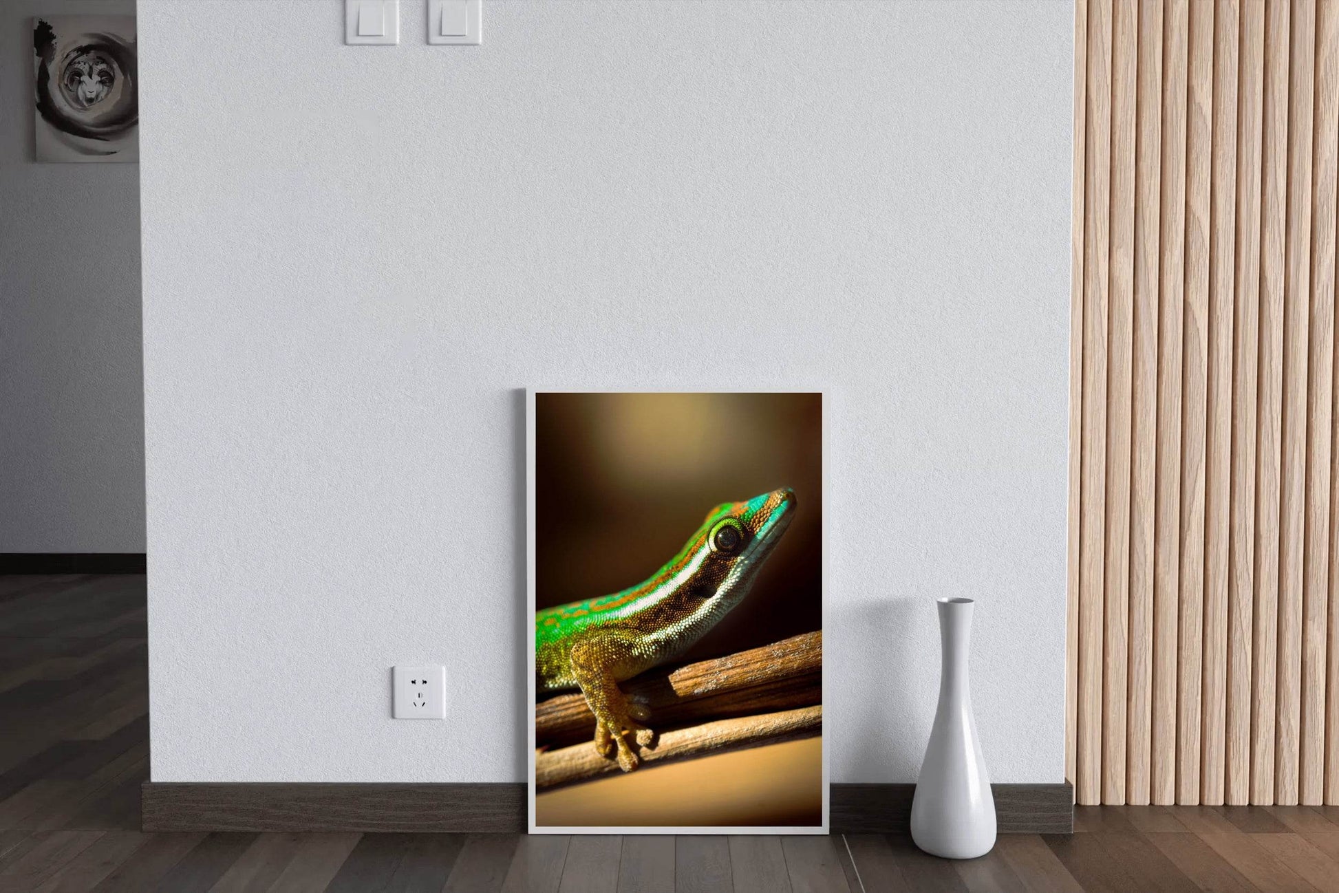 Phelsuma Lineata Reptile Animal Wall Art - beink online art store