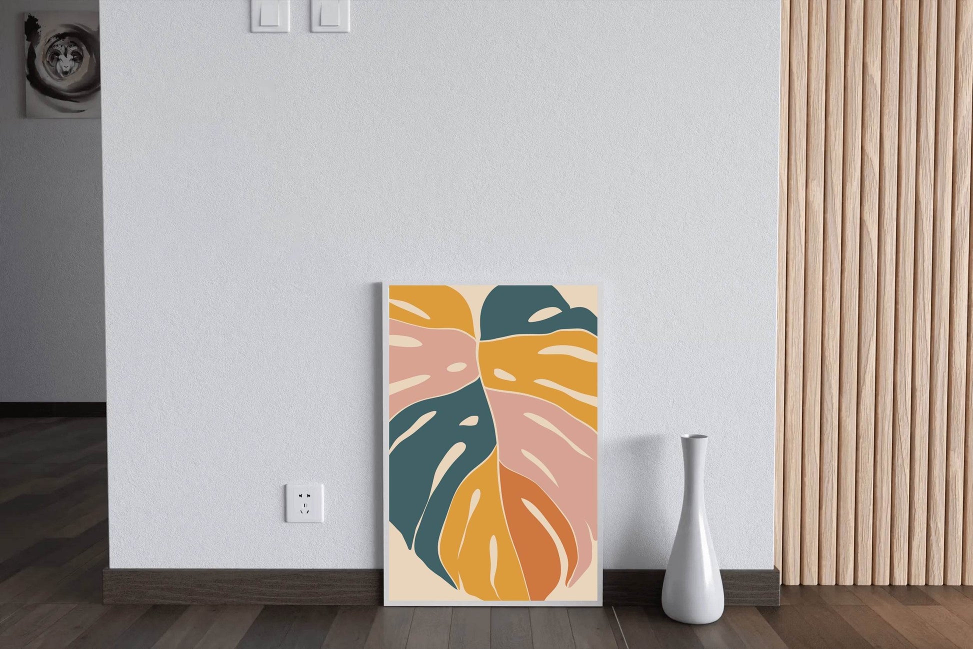 Abstract Colorful Leaf ArtWork - beink online art store