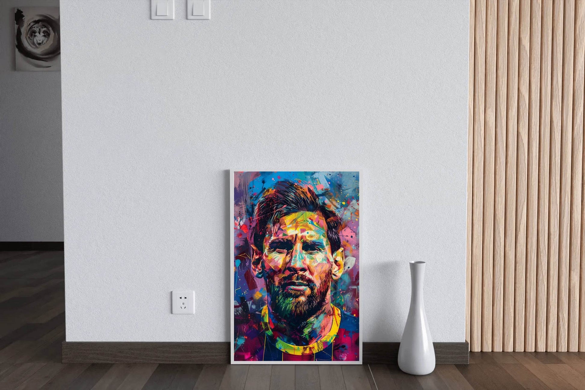 Lionel Messi Colorful watercolor painting Wall Art - beink online art store