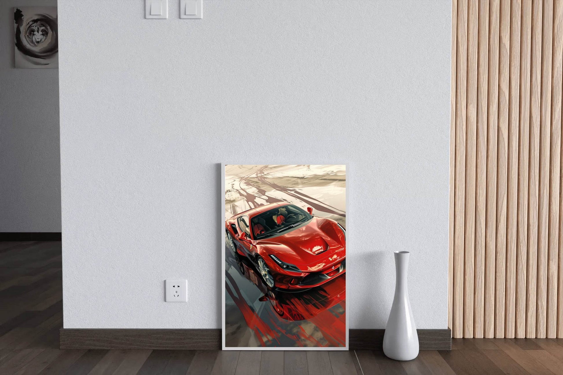 Ferrari F8 Full Red Wall Art - beink online art store