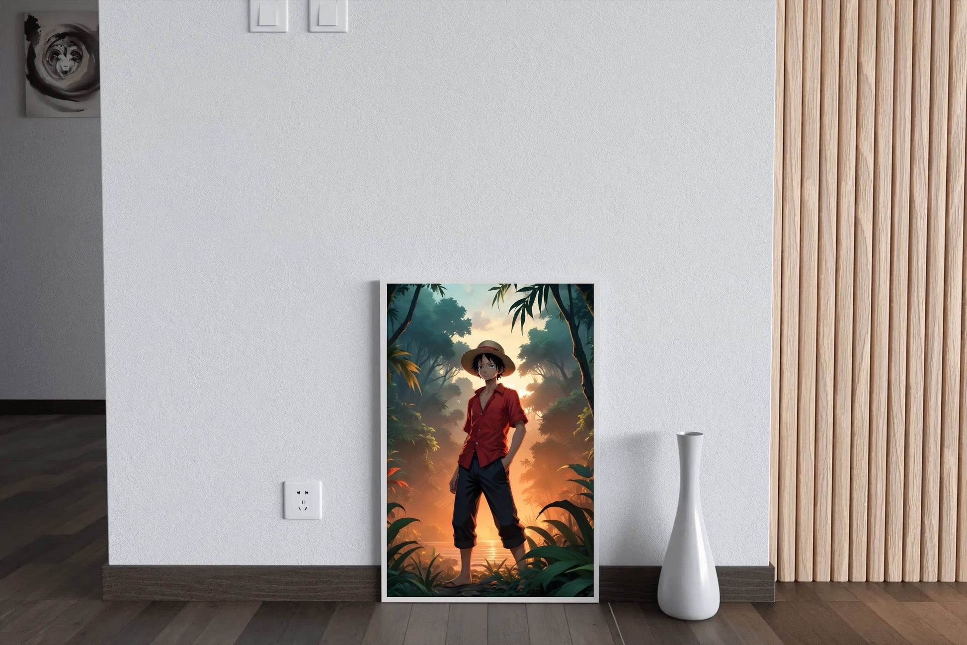 Monkey D. Luffy in Jungle Anime Wall Art - beink online art store