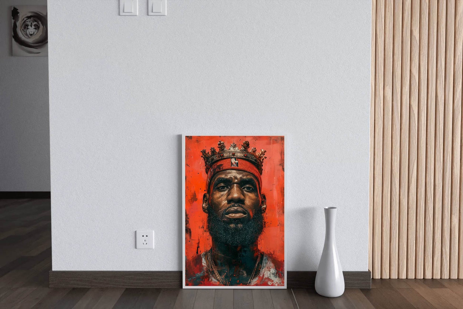 Master Flame Sports Aesthetic Wall Art Poster for Living Room, Home & Wall Decor | Basketball | King LeBron James - beink online art store