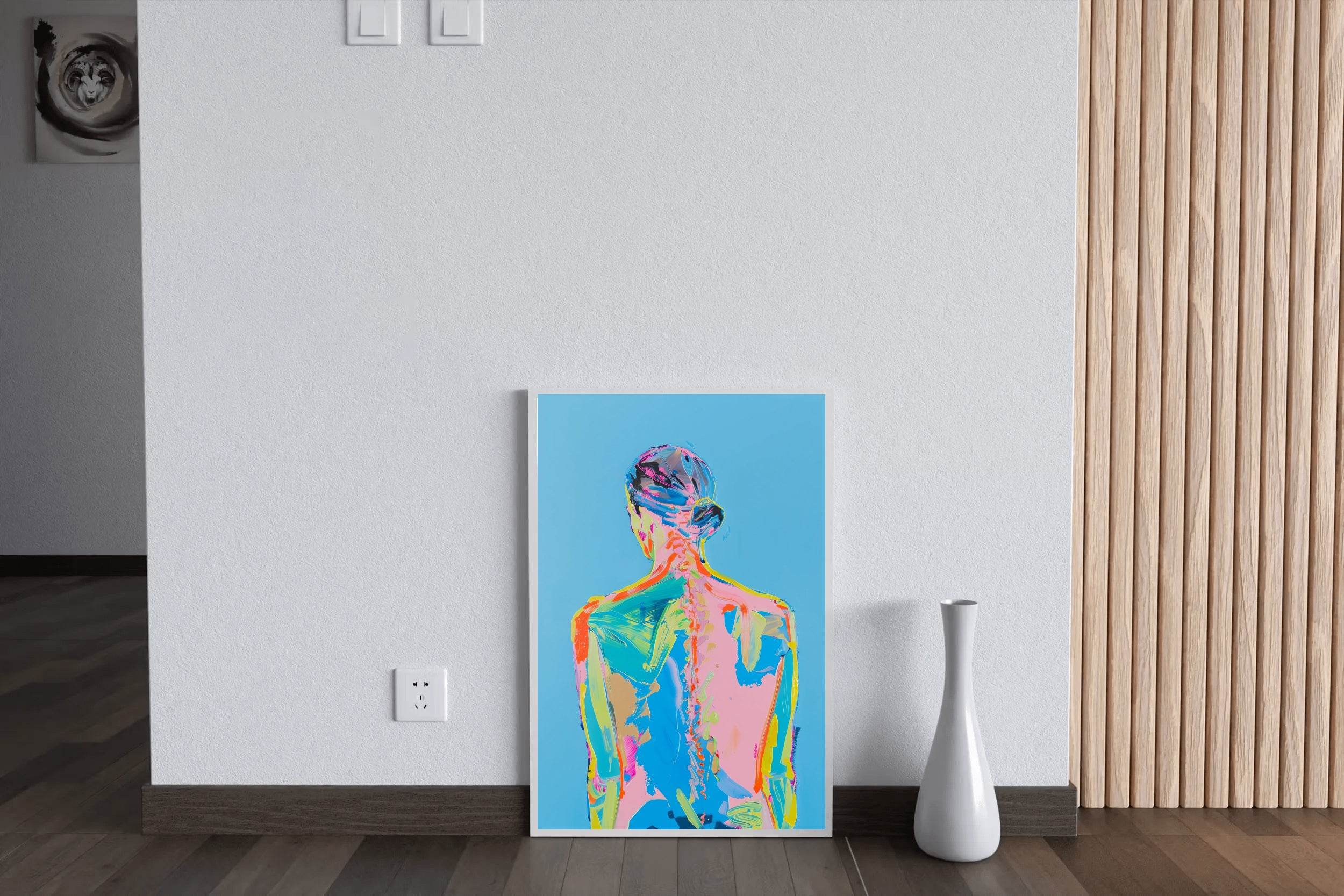 Colorful Watercolor Painting of a Woman Wall Art - beink online art store