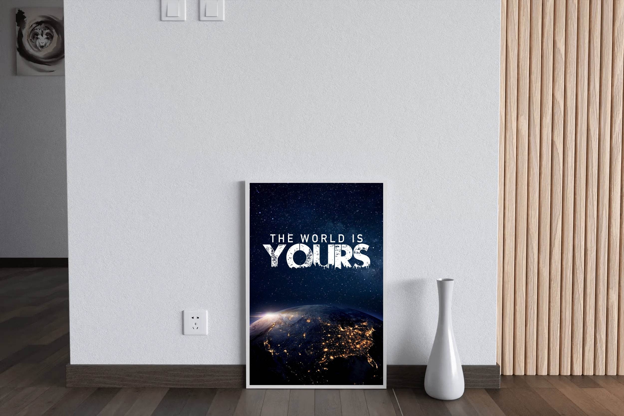 The World is Your Motivational Wall Art - beink online art store