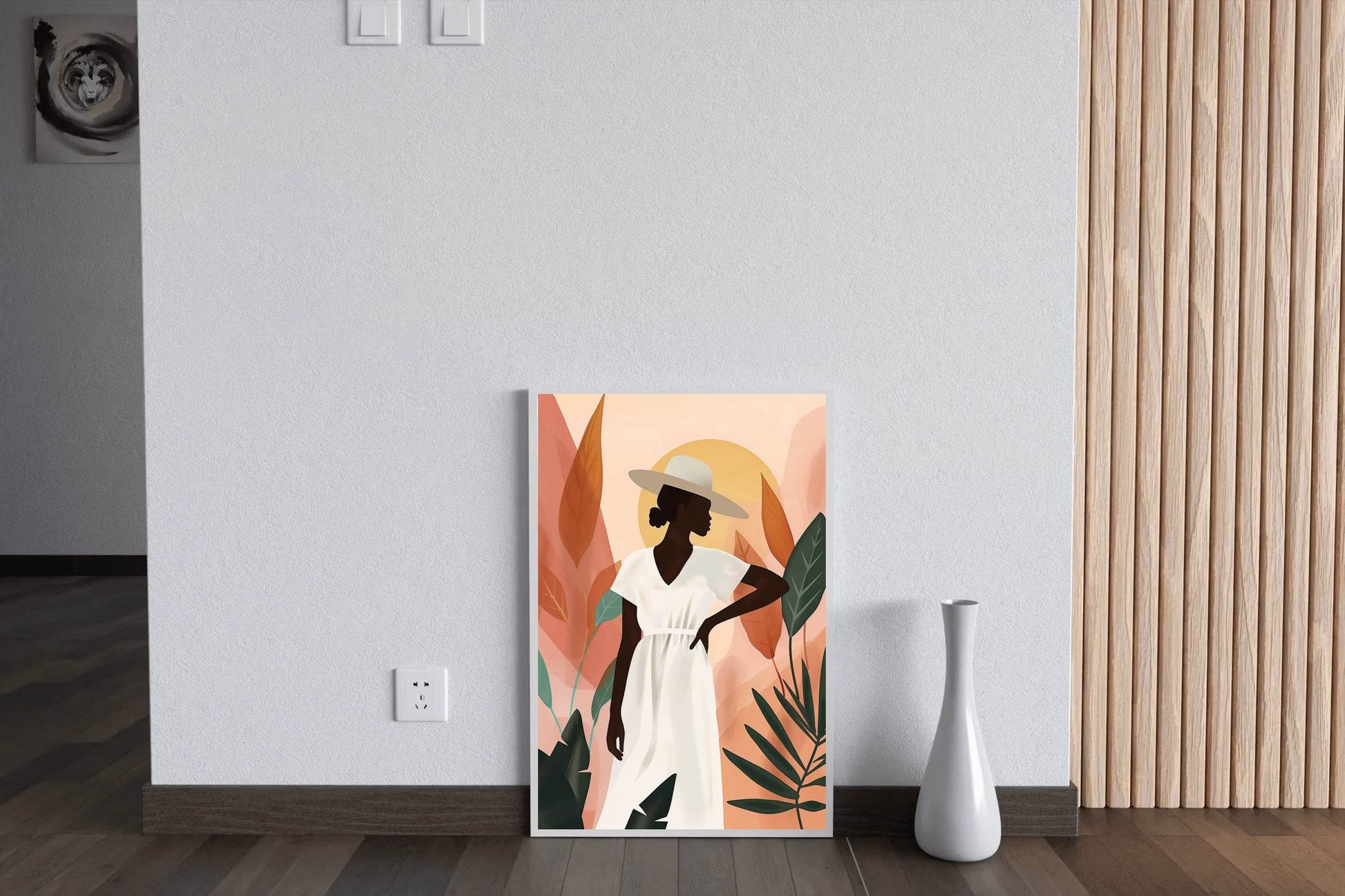 Flowers And Woman Wall Art - beink online art store