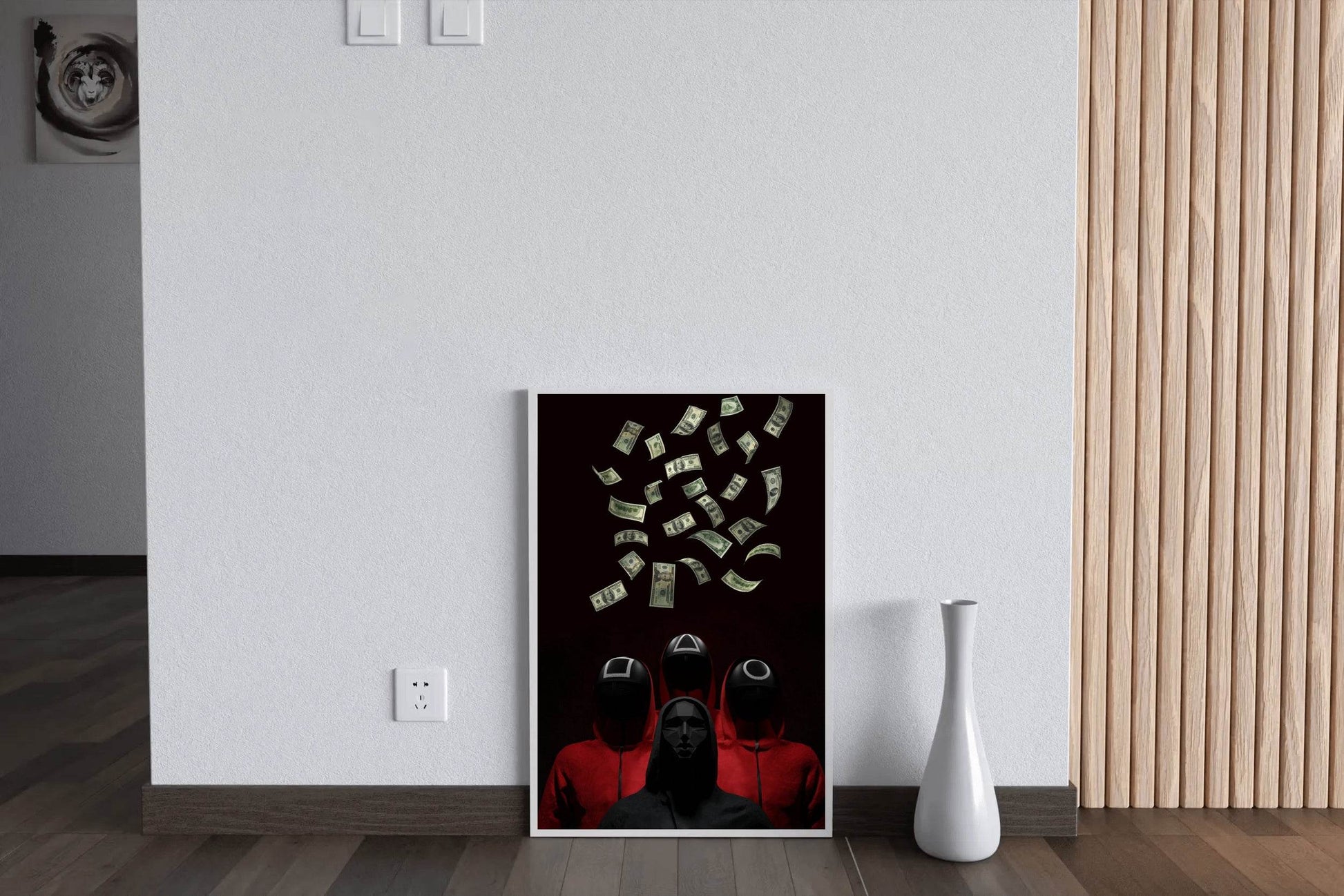 Falling Money - Squid Game Wall Art - beink online art store