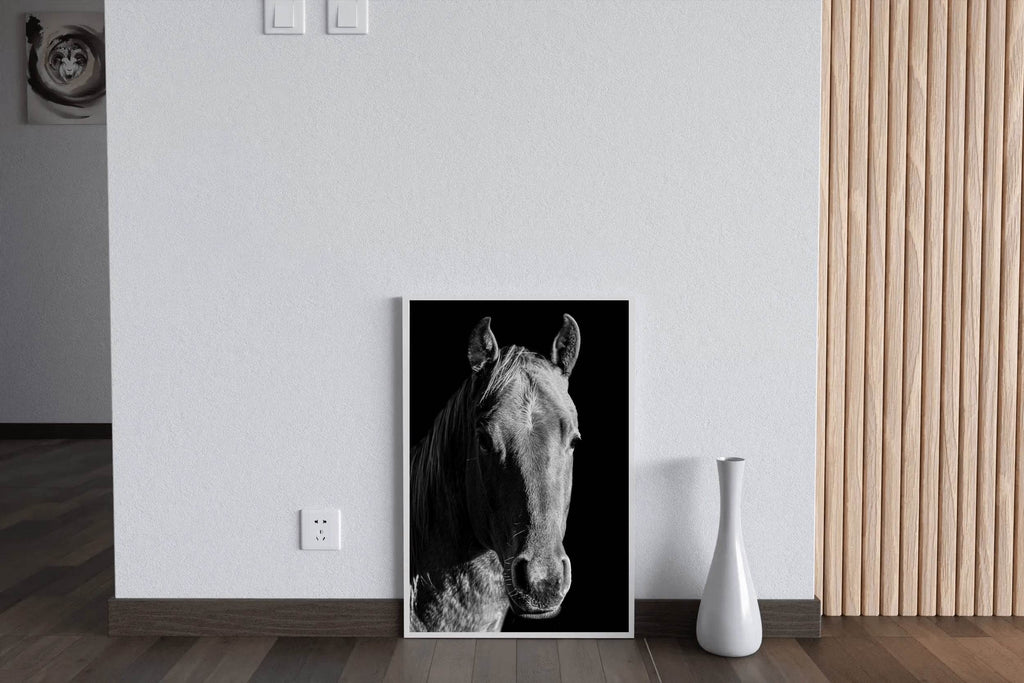 American Quarter Horse Black & White Wall Art - beink online art store