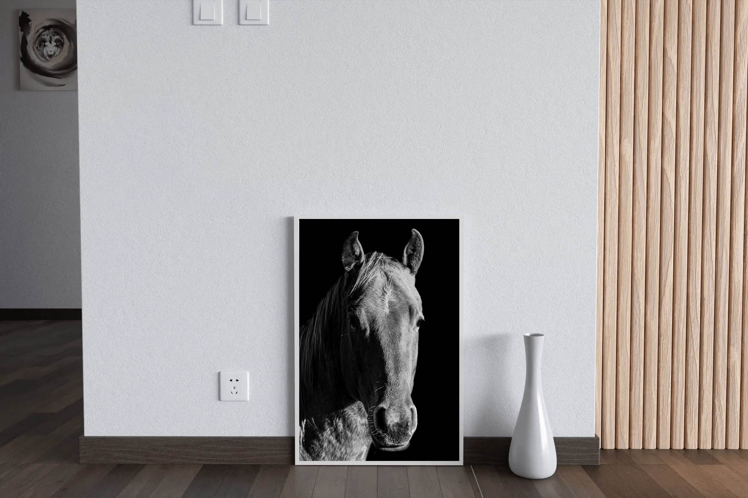 American Quarter Horse Black & White Wall Art - beink online art store