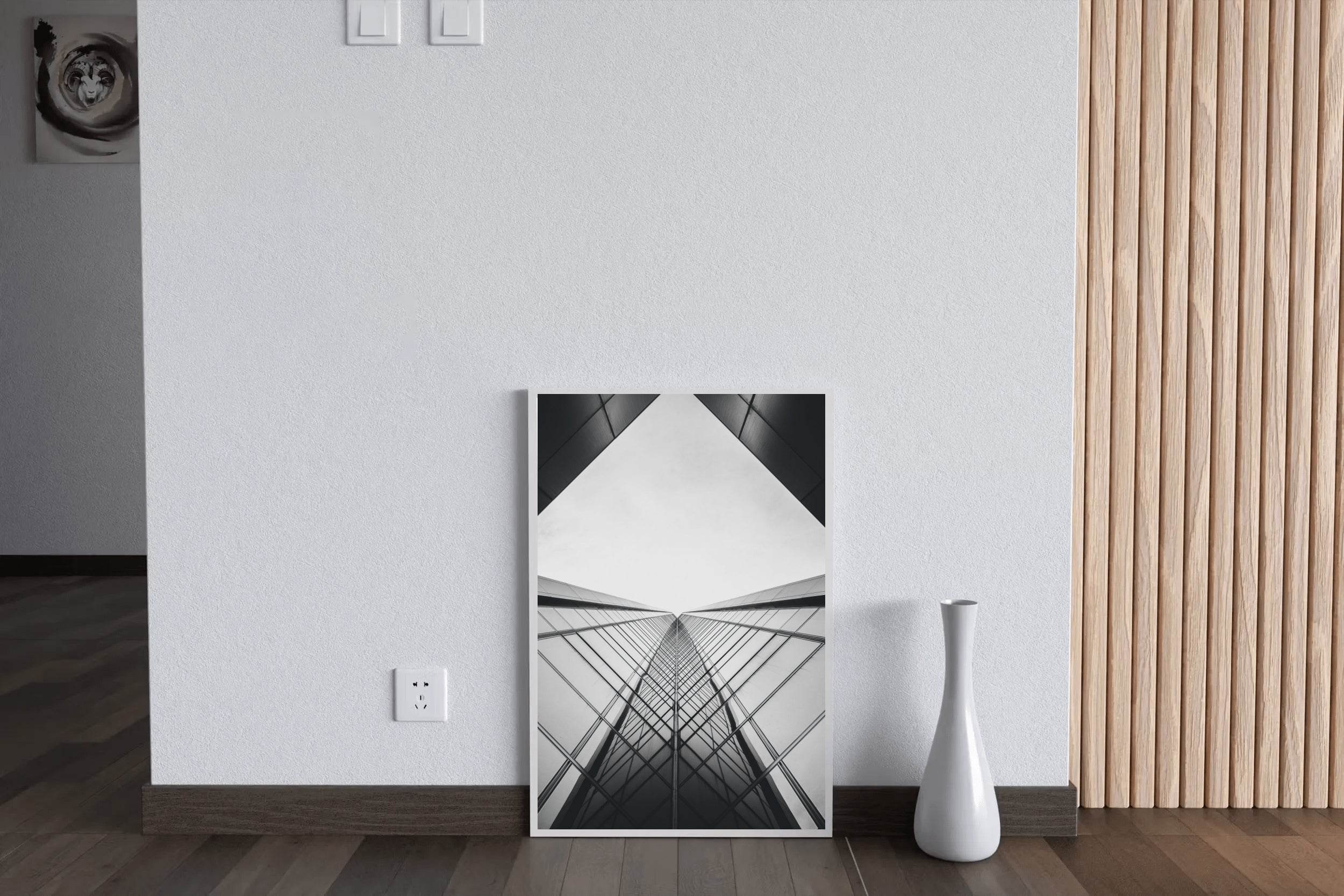 Skyscraper Building Black & White Wall Art - beink online art store