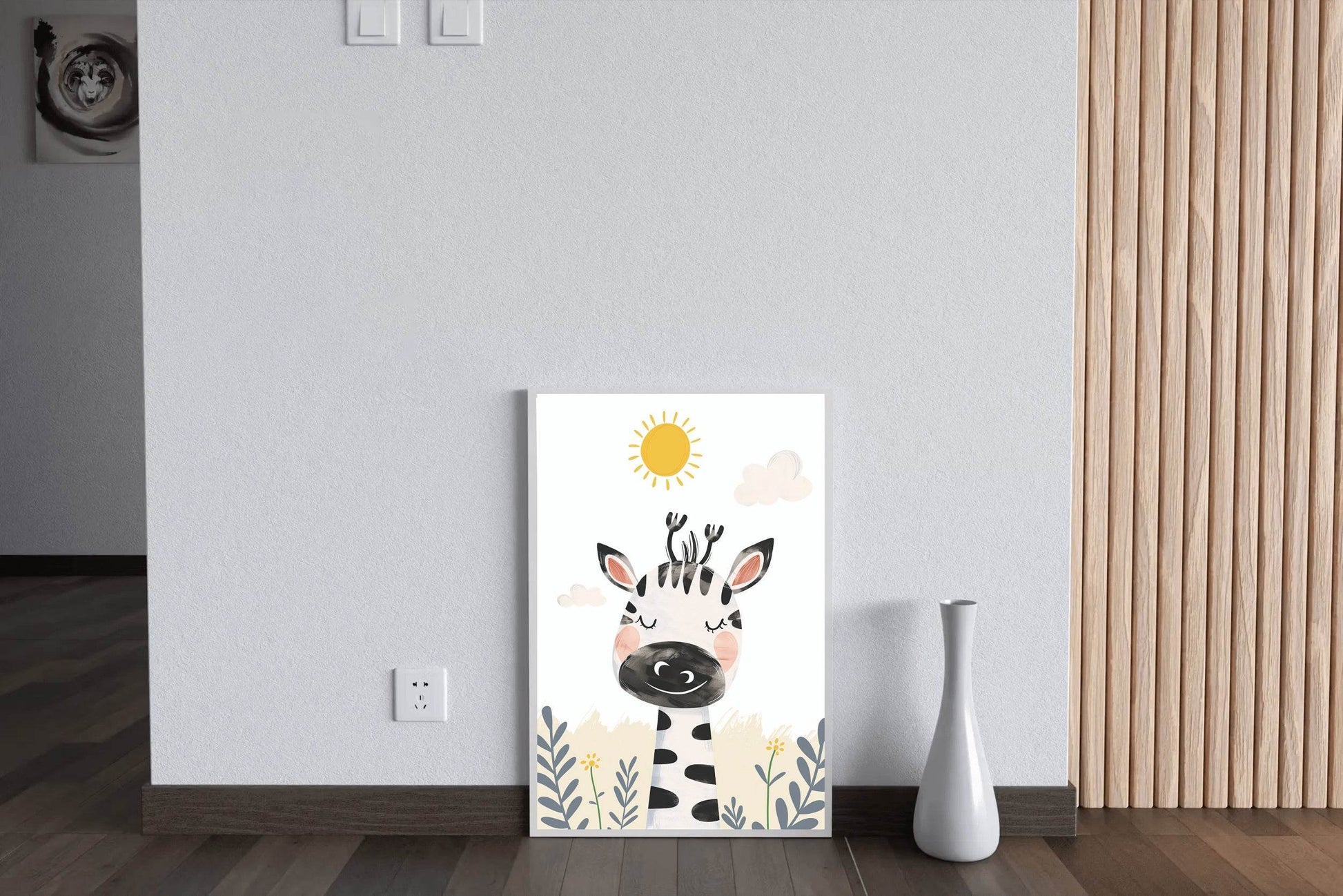 Cute Zebra Nursery Decor Image Kids Wall Art - beink online art store