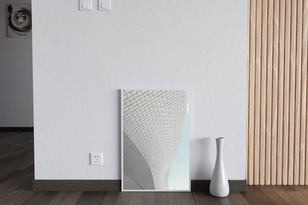 Building Bottom Curved View Abstract Wall Art - beink online art store