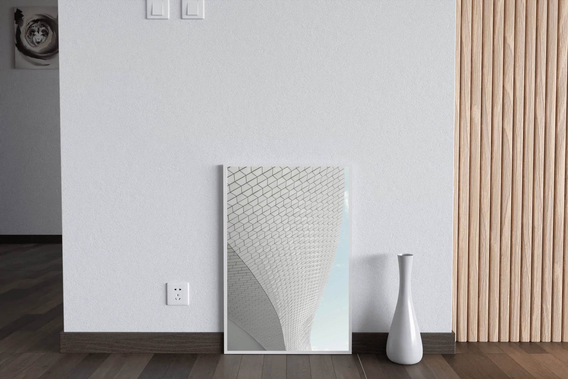 Building Bottom Curved View Abstract Wall Art - beink online art store