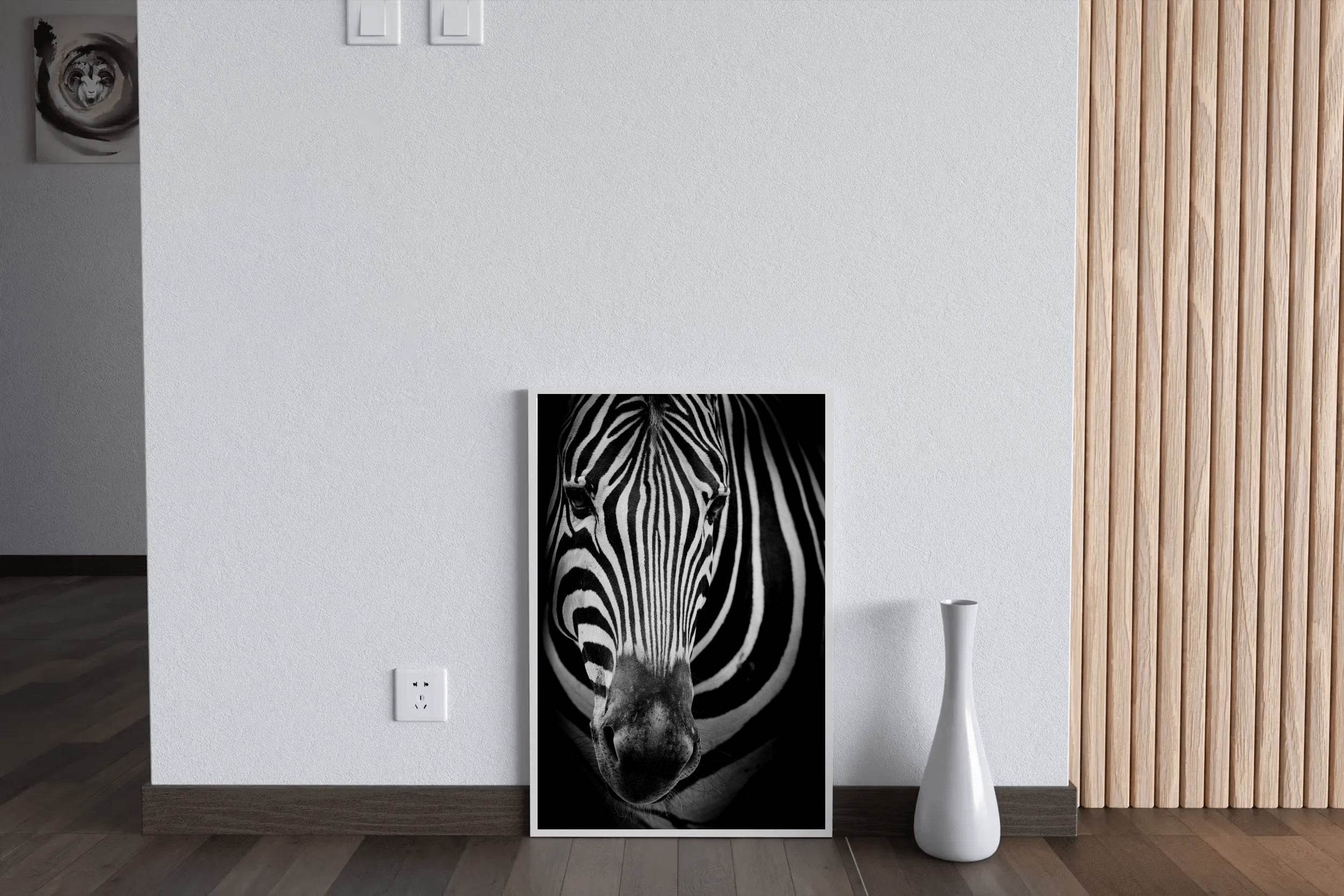Zebra Black & White Wall Art - beink online art store