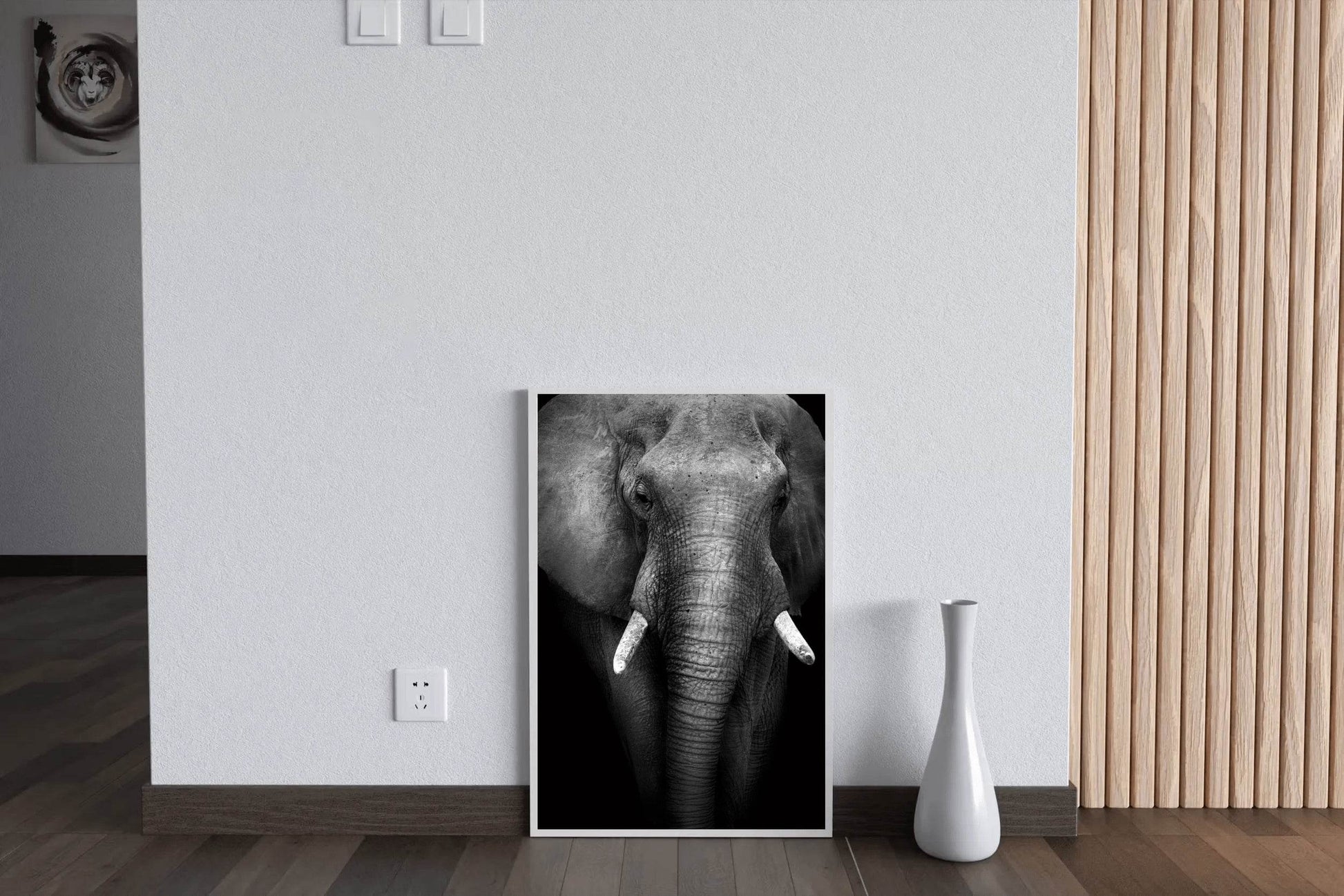 Front Side Picture of African Bush Elephant - beink online art store