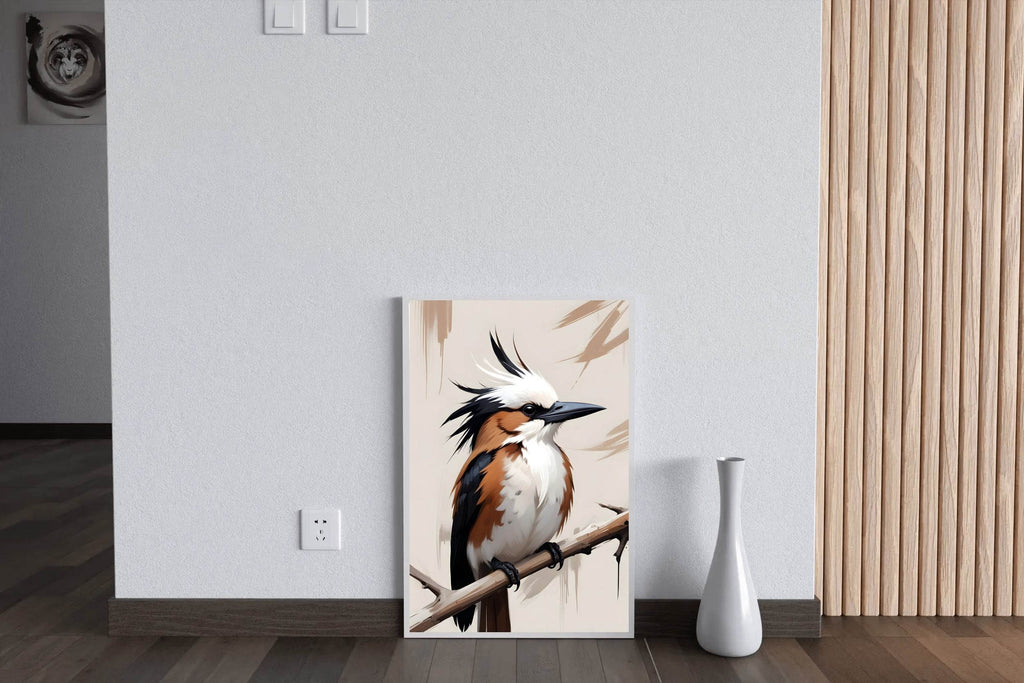 Watercolor Kingfisher Bird Wall Art - beink online art store