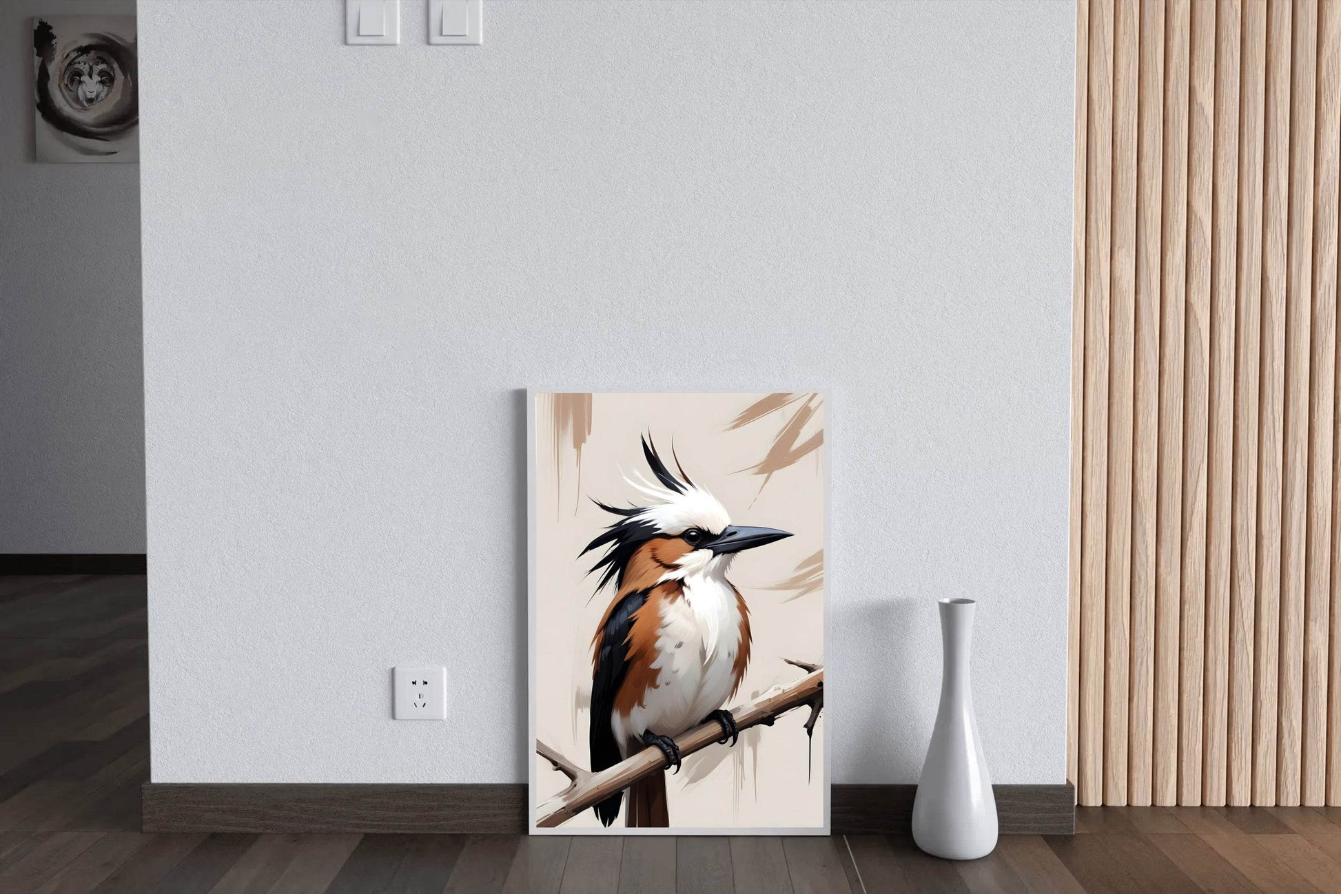 Watercolor Kingfisher Bird Wall Art - beink online art store