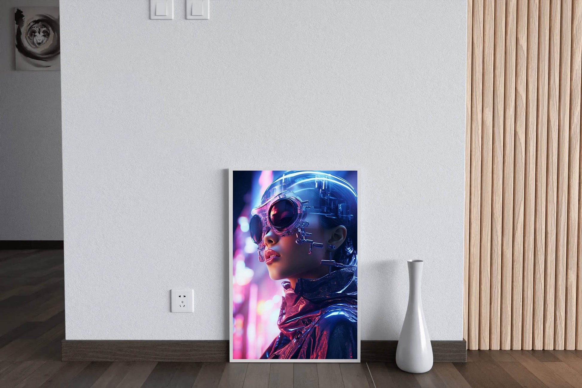 Girl With Space Helmet Wall Art - beink online art store