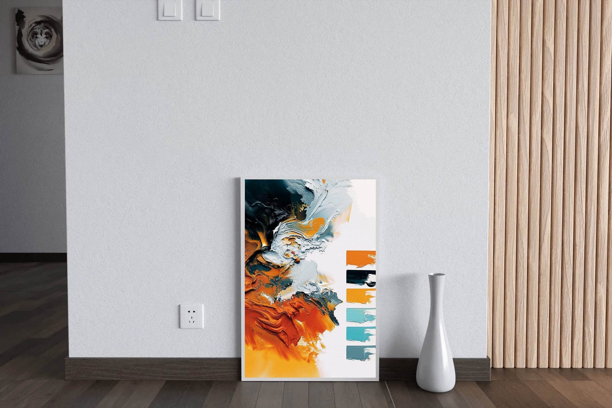 Colorful Paint Brush Strokes Digital Art - beink online art store
