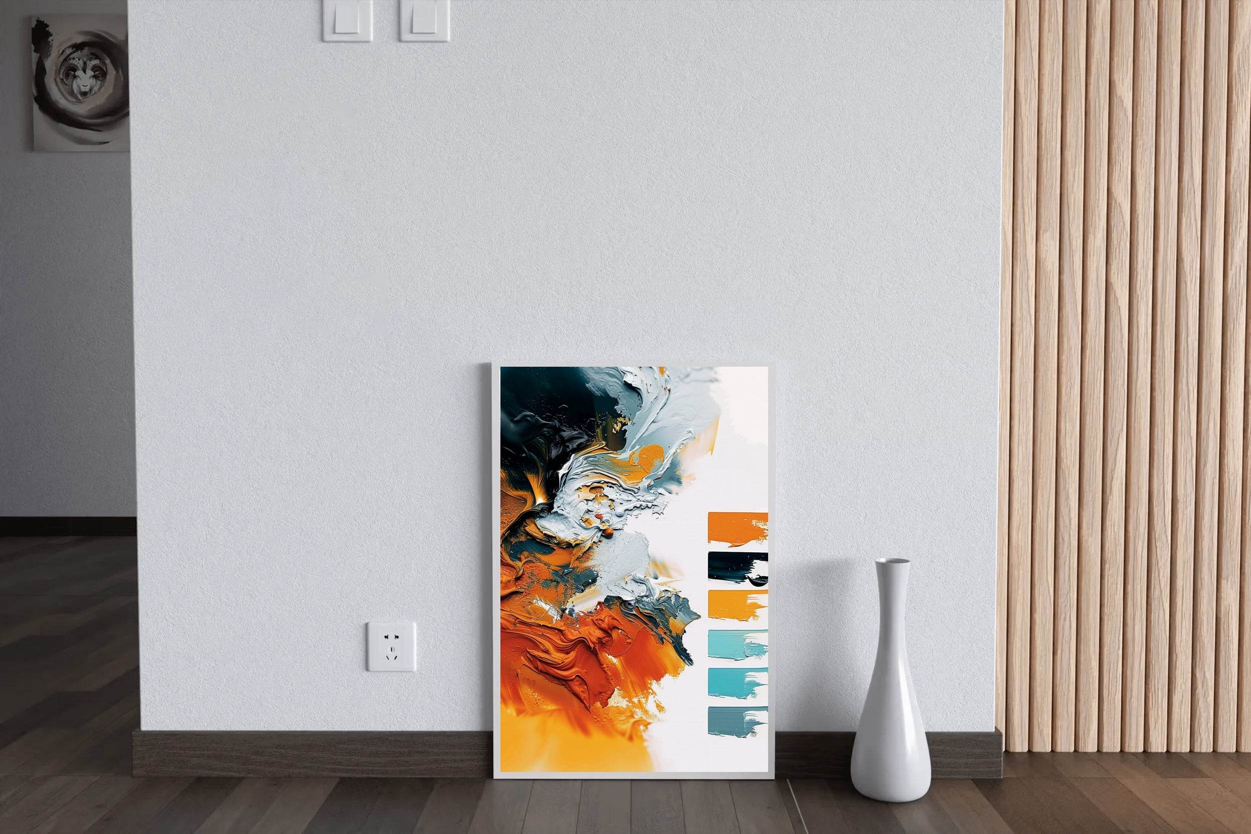 Colorful Paint Brush Strokes Digital Art - beink online art store