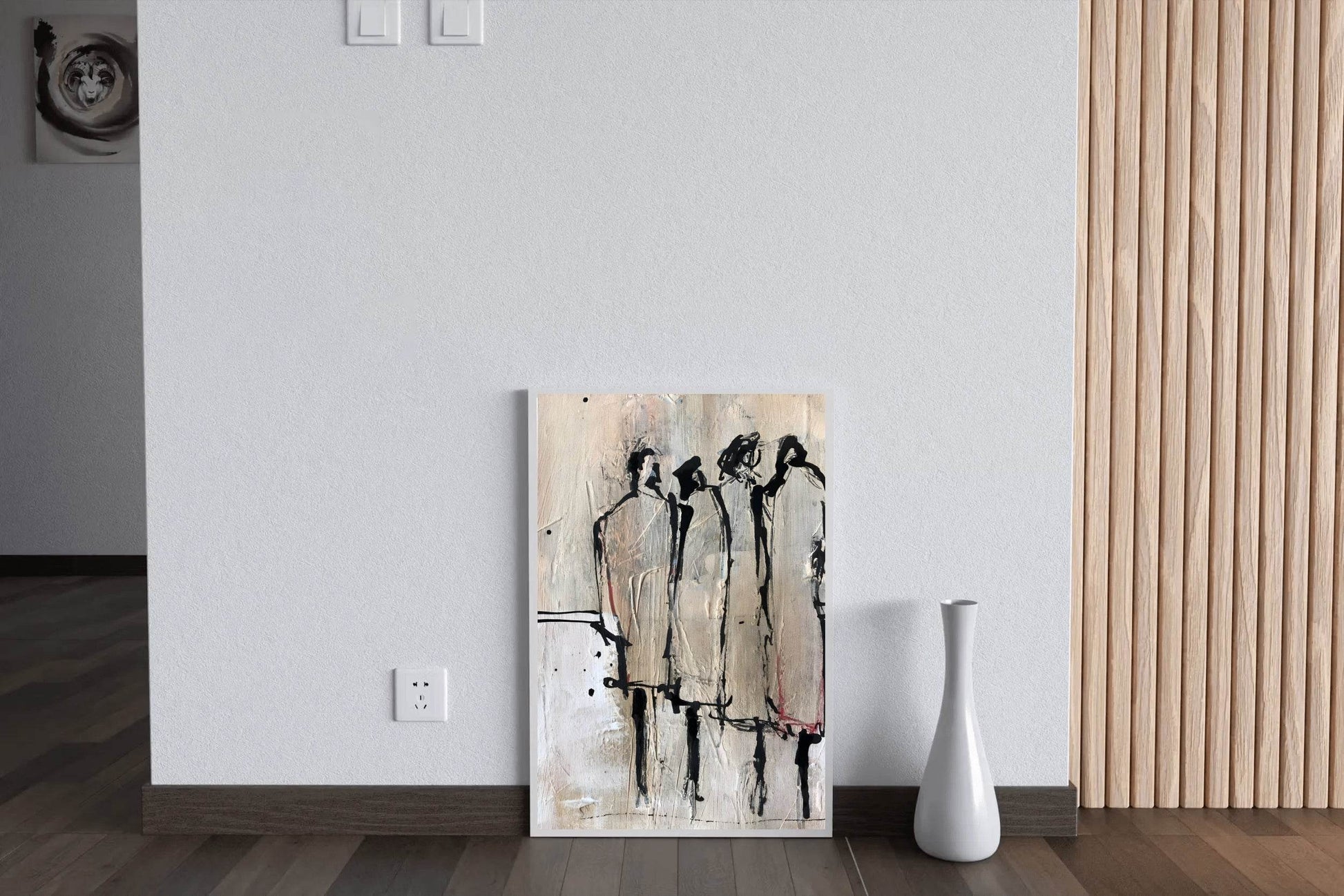 Silhouetted Figures Modern Wall Art - beink online art store