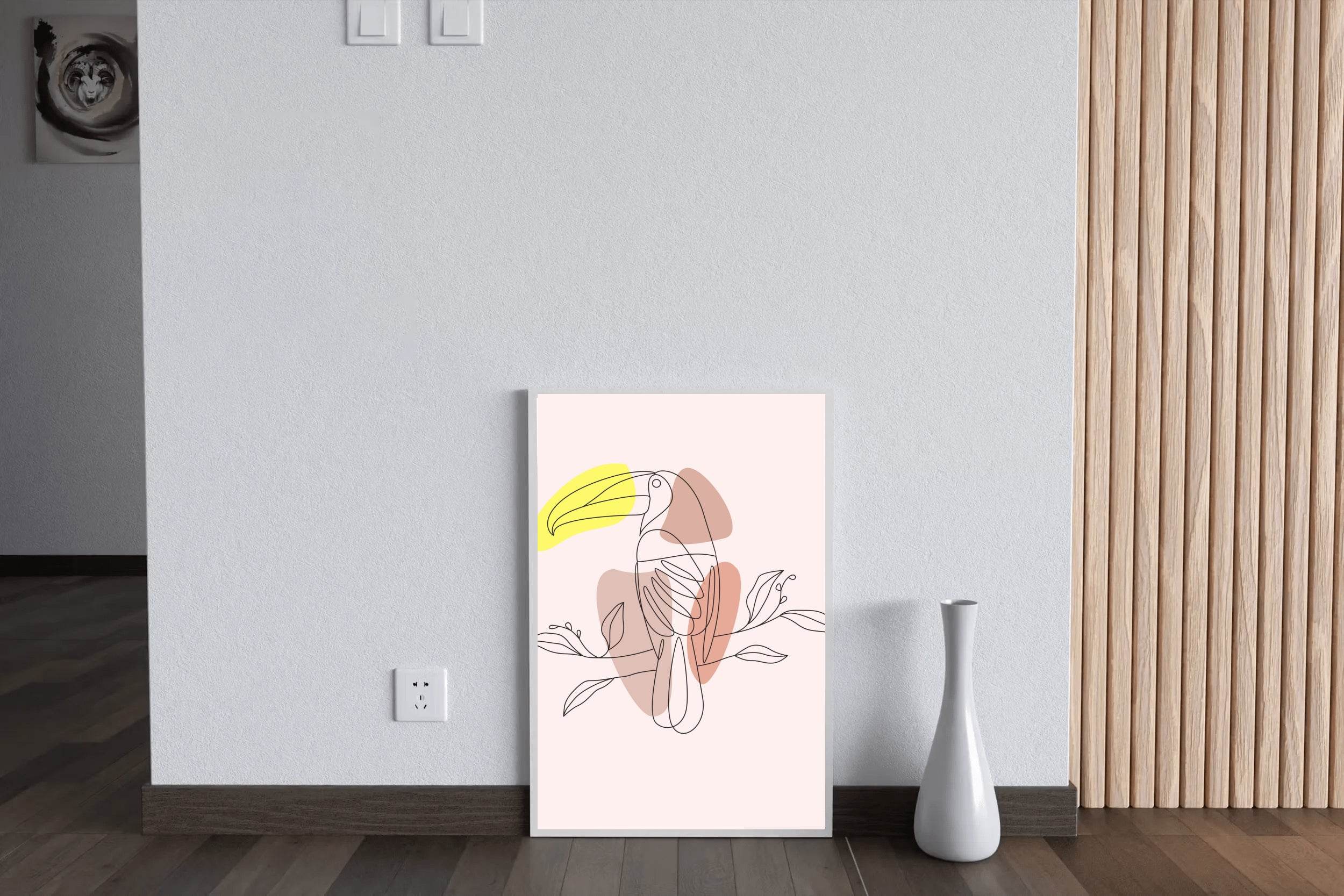 Minimal Design of Tuka Bird Wall Art - beink online art store