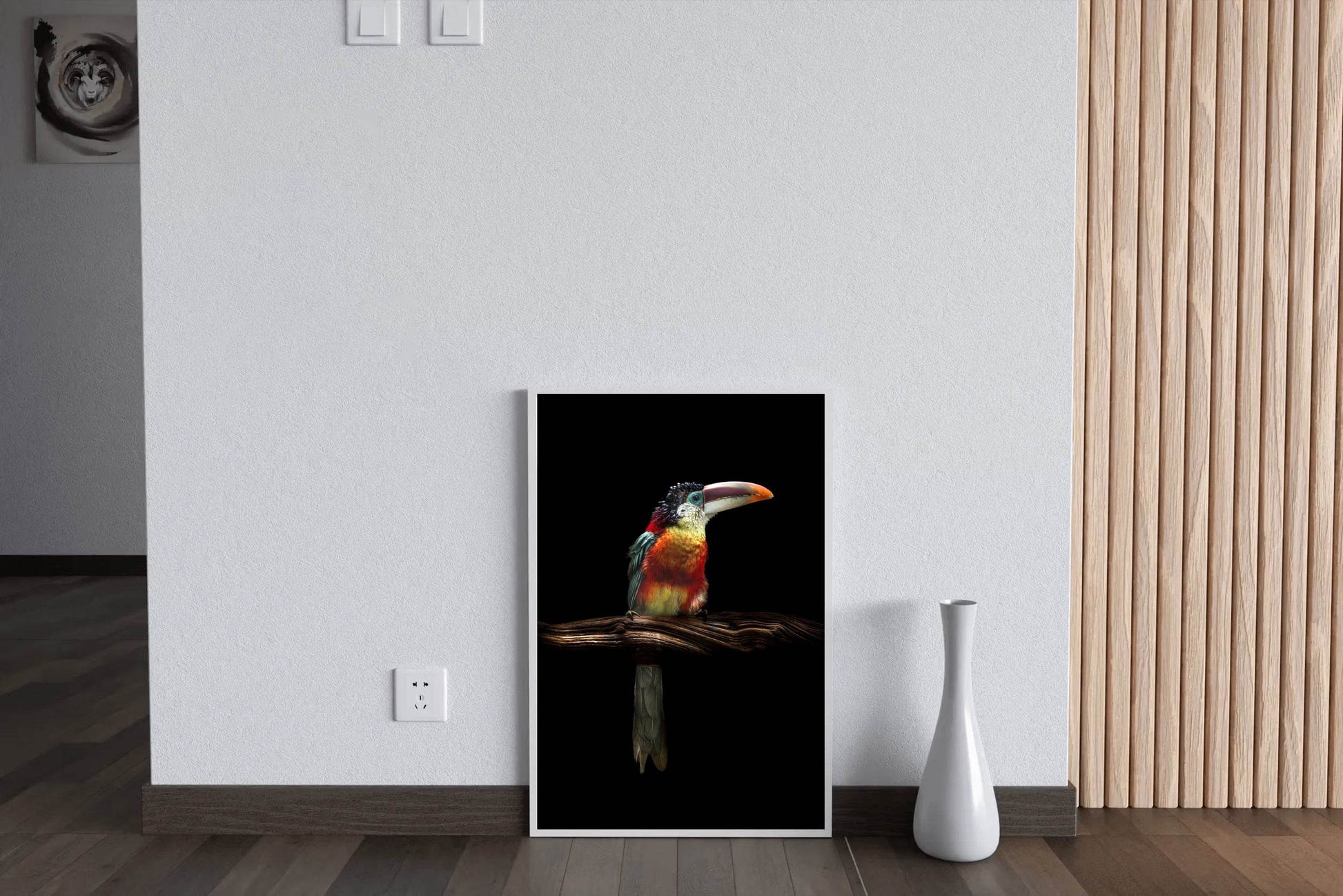 Curl-Crested Aracari Bird Wall Art - beink online art store