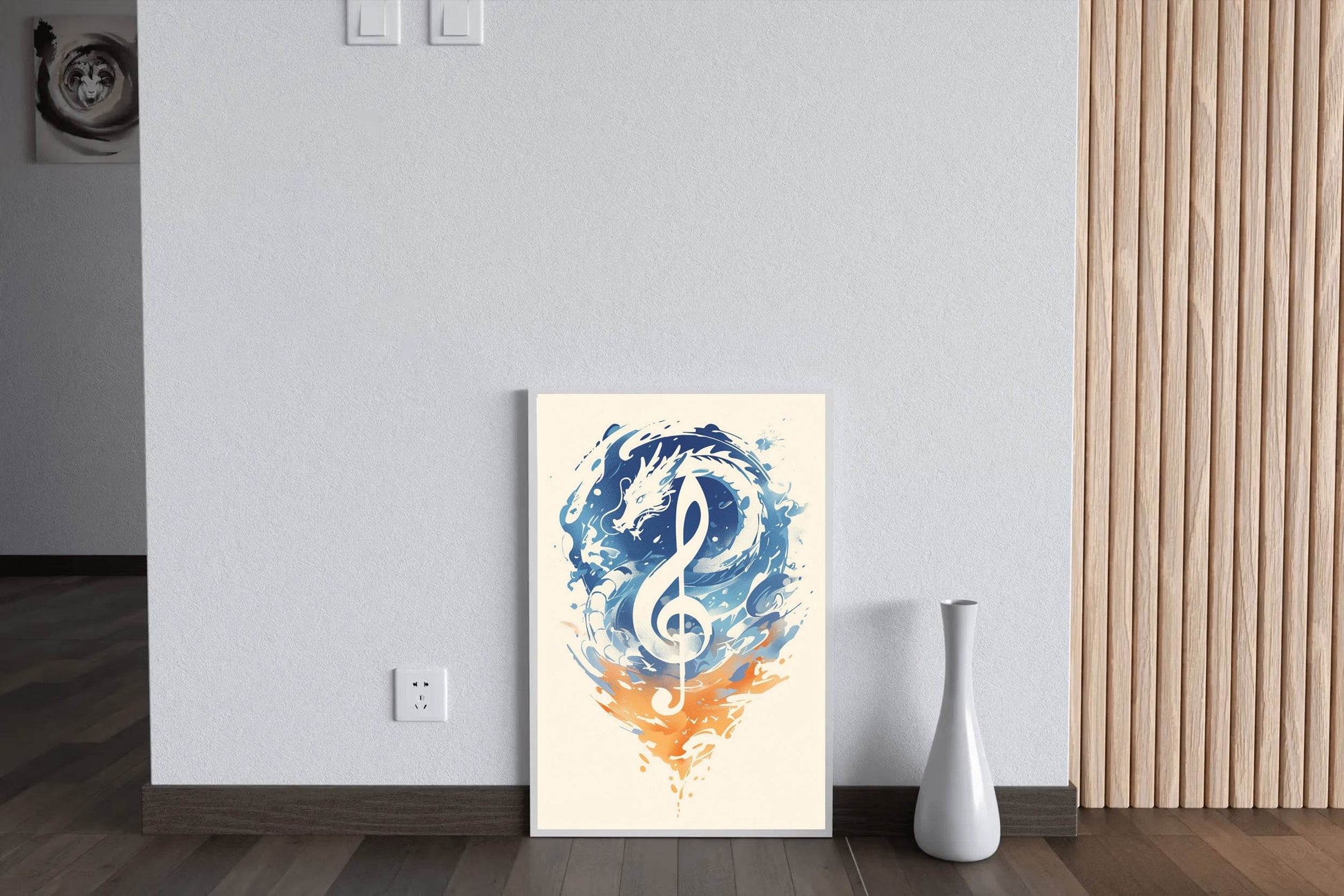 Dragon Sheet Music Wall Art - beink online art store