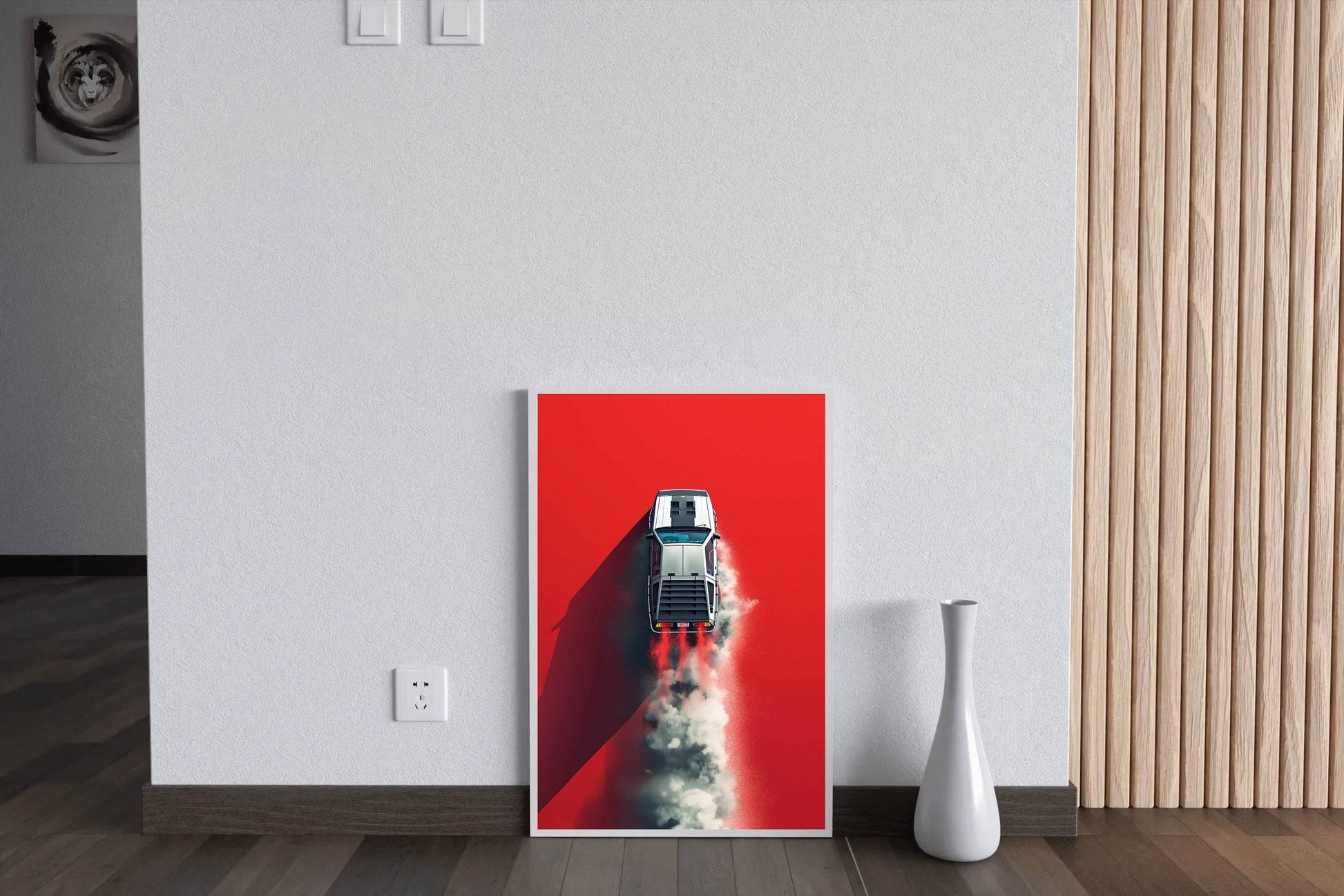 Classic Muscle Car In Desert Wall Art - beink online art store