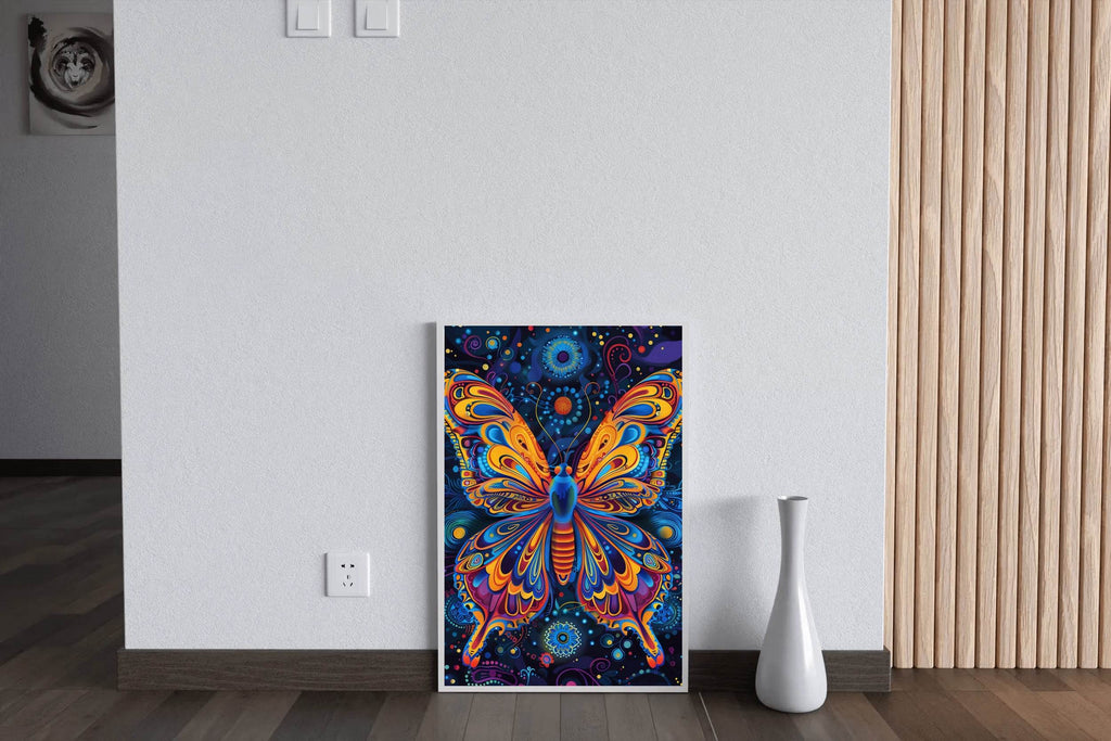 Majestic Butterfly with Fully Visible Symmetrical wings Wall Art - beink online art store