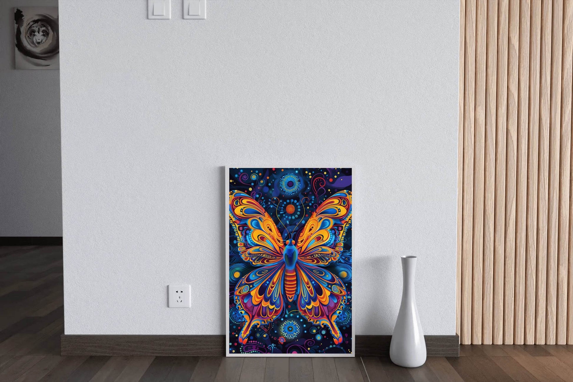Majestic Butterfly with Fully Visible Symmetrical wings Wall Art - beink online art store