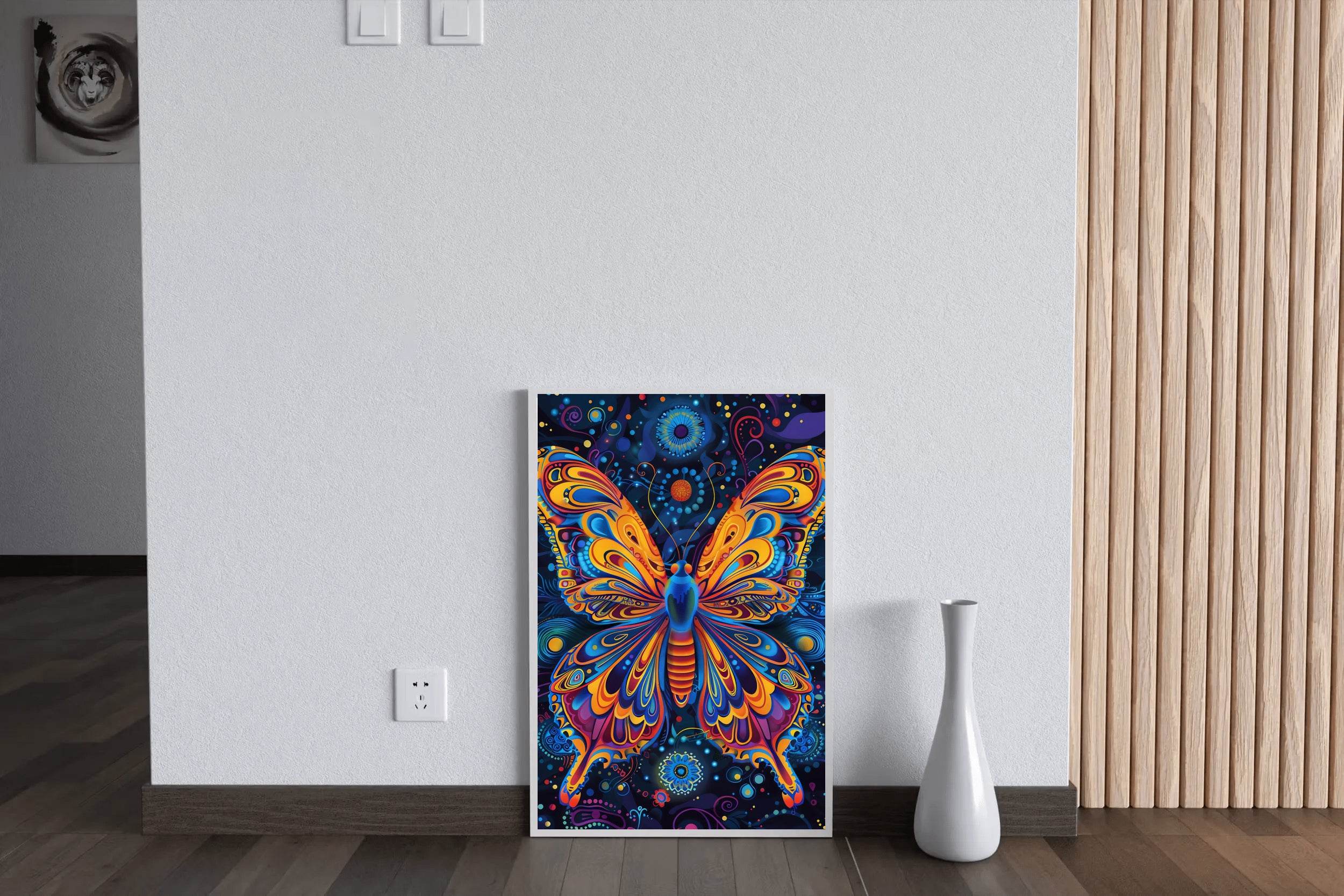 Majestic Butterfly with Fully Visible Symmetrical wings Wall Art - beink online art store