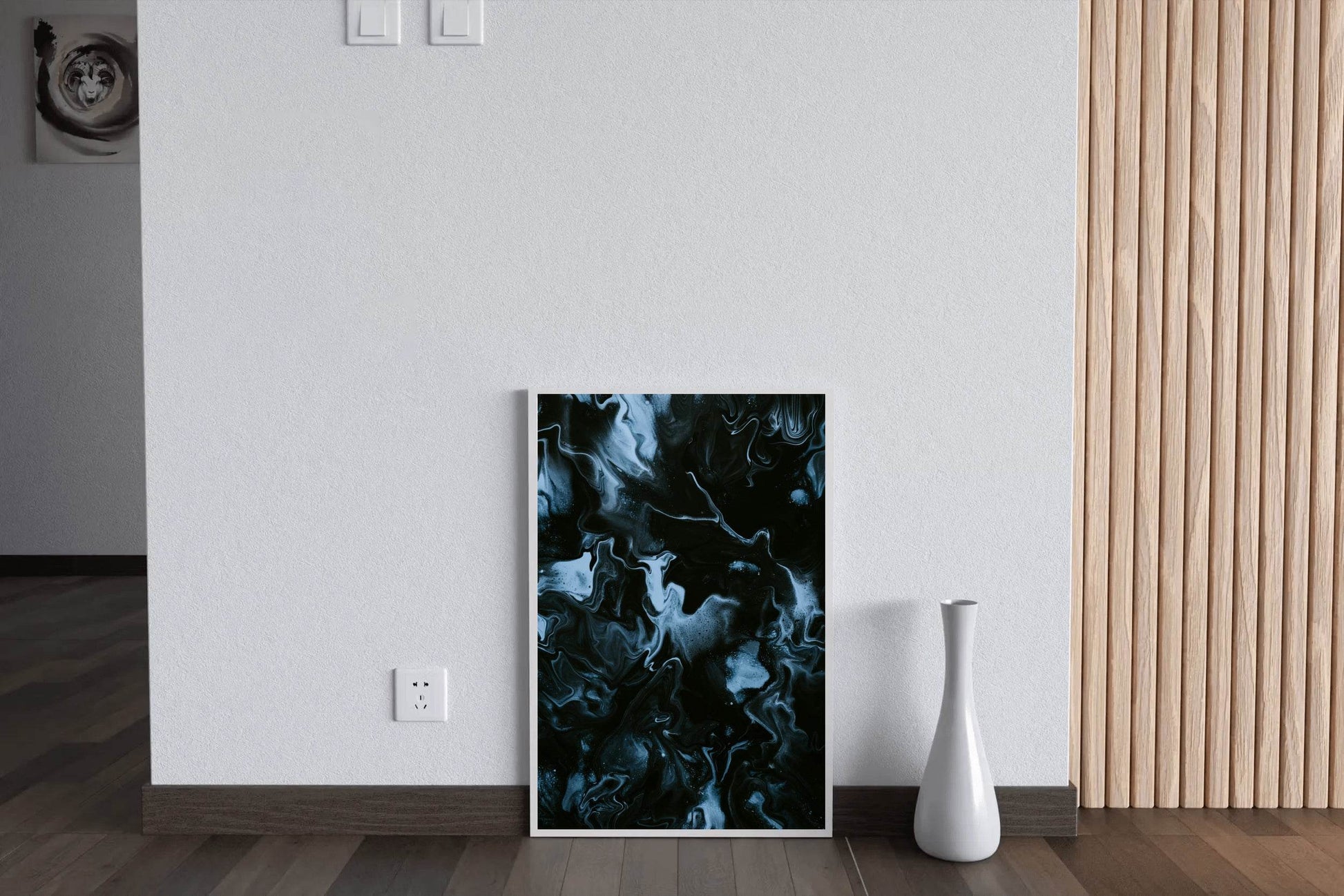 Smokey Oil Paint Abstract Wall Art - beink online art store