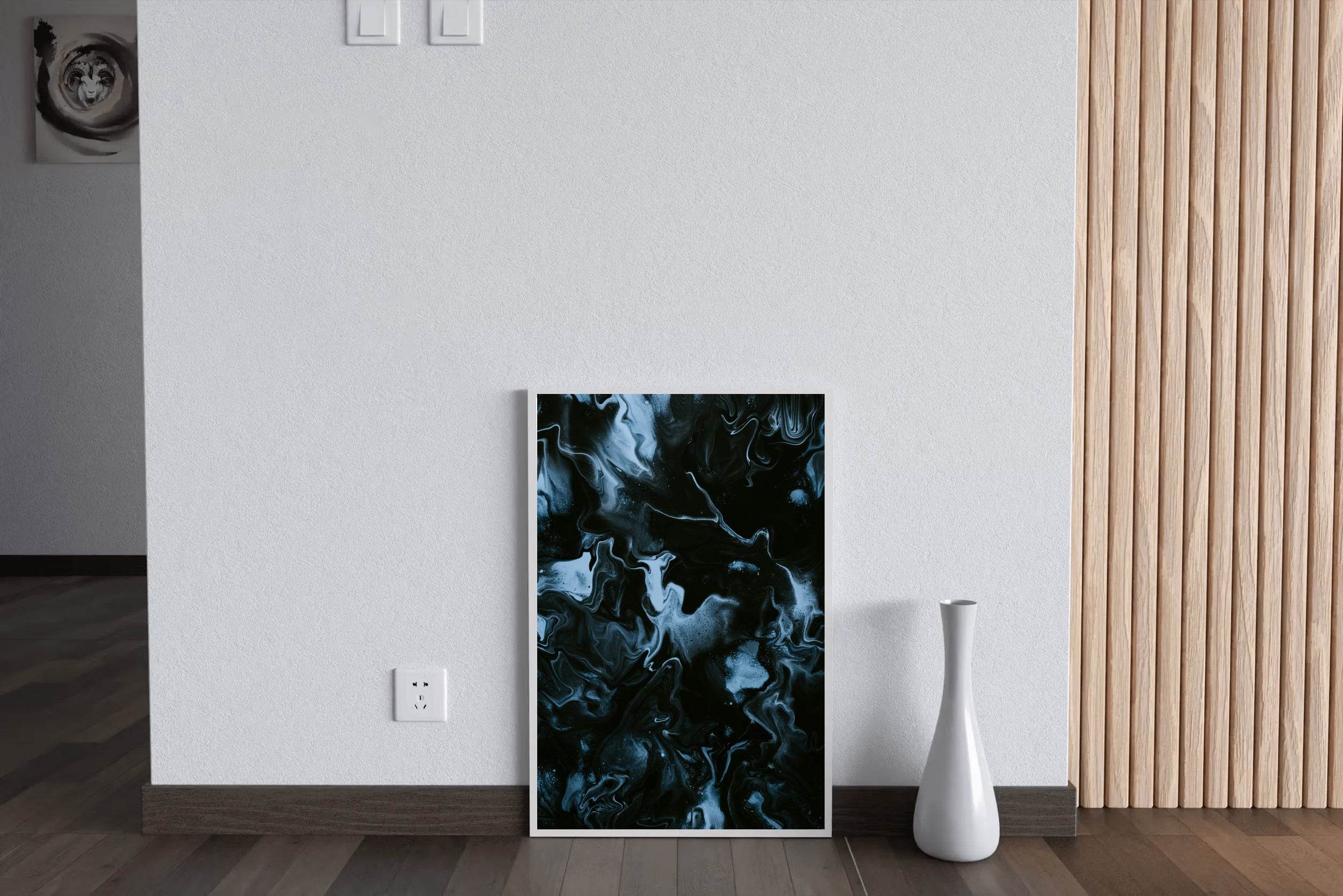 Smokey Oil Paint Abstract Wall Art - beink online art store