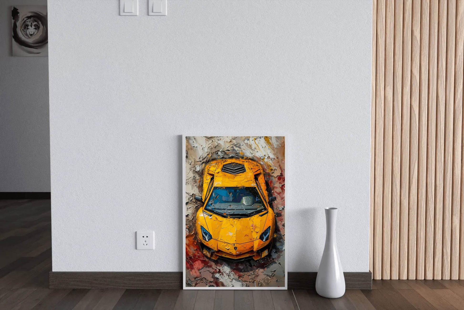 Yellow Lamborghini Wall Art - beink online art store