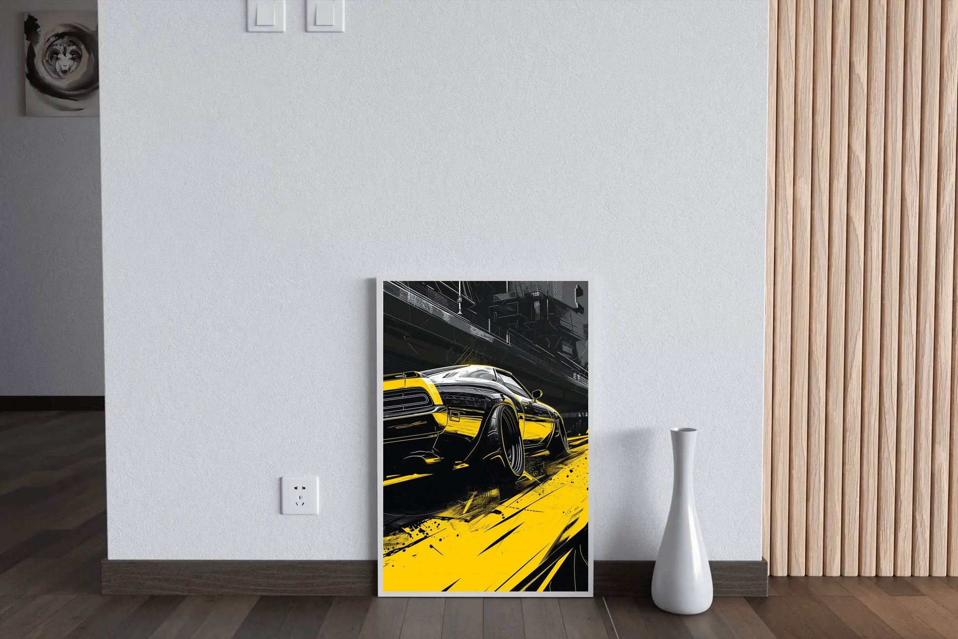 Mustang Yellow Wall Art - beink online art store