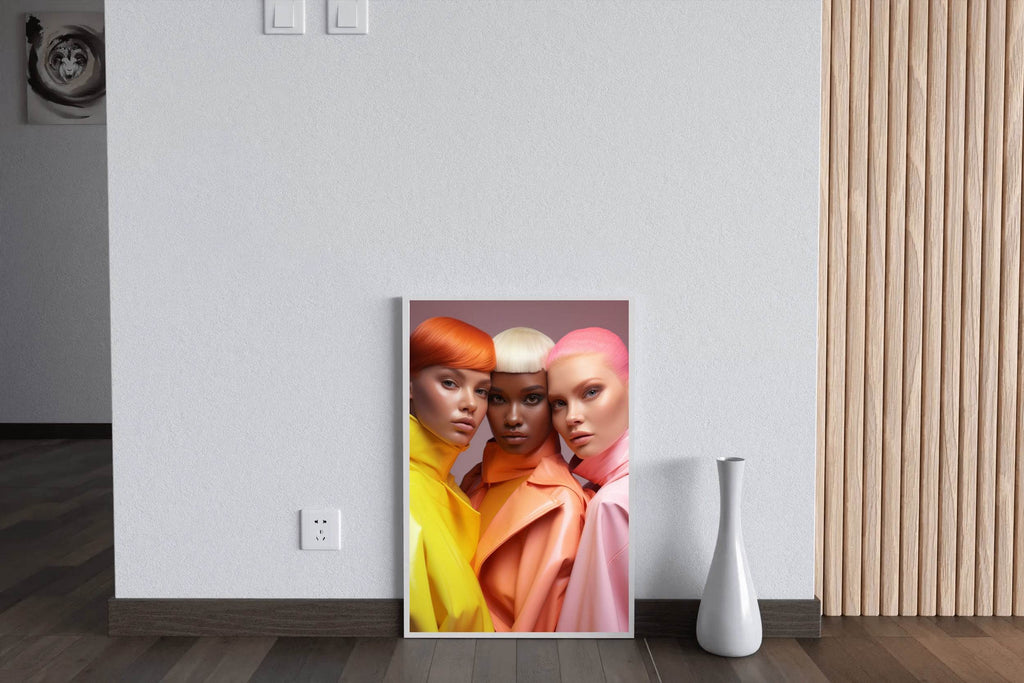 European Style Fantasy Hairstyle Wall Art - beink online art store