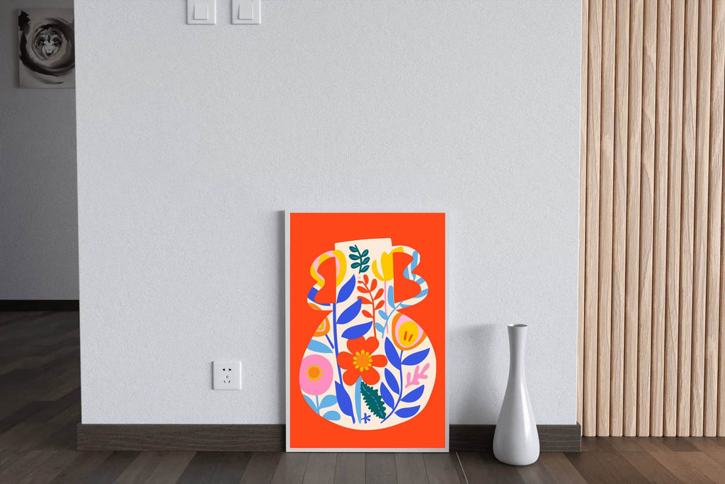 Painting a Jar With a Design Wall Art - beink online art store