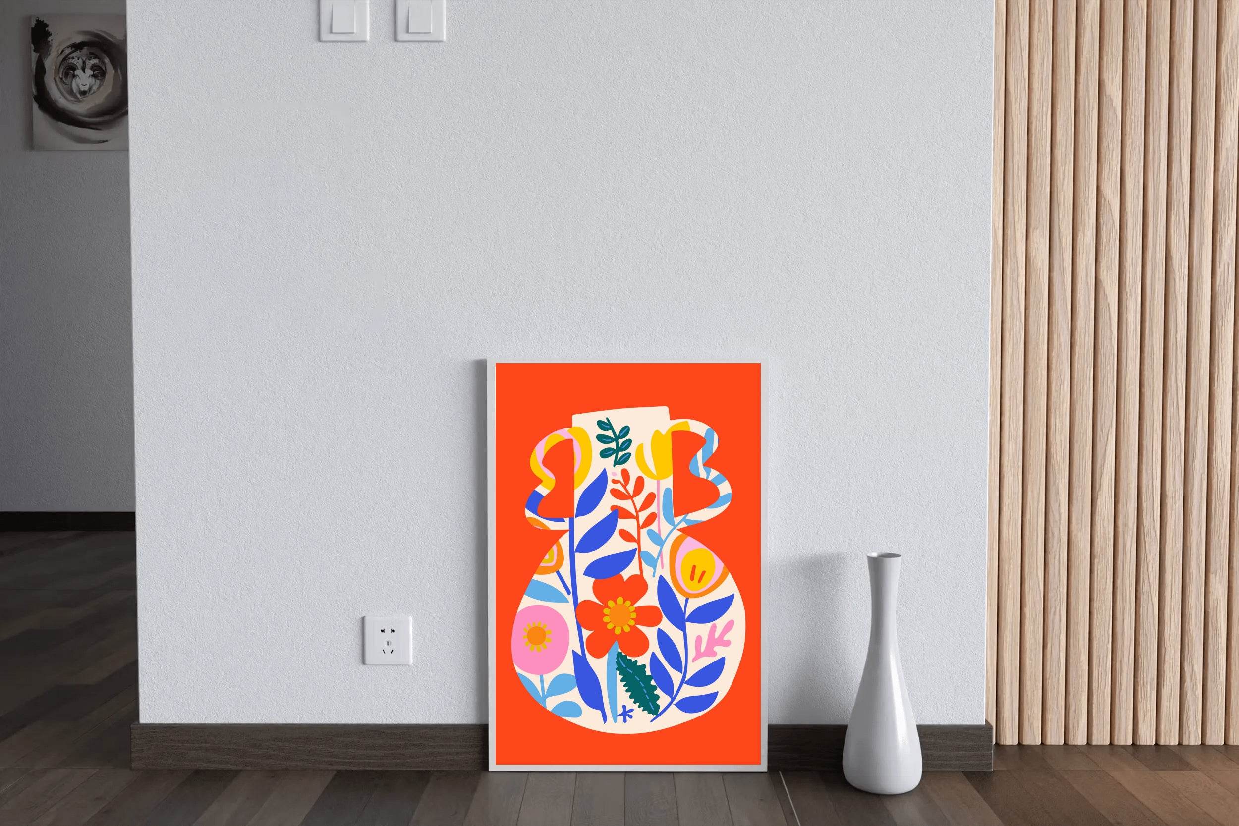 Painting a Jar With a Design Wall Art - beink online art store