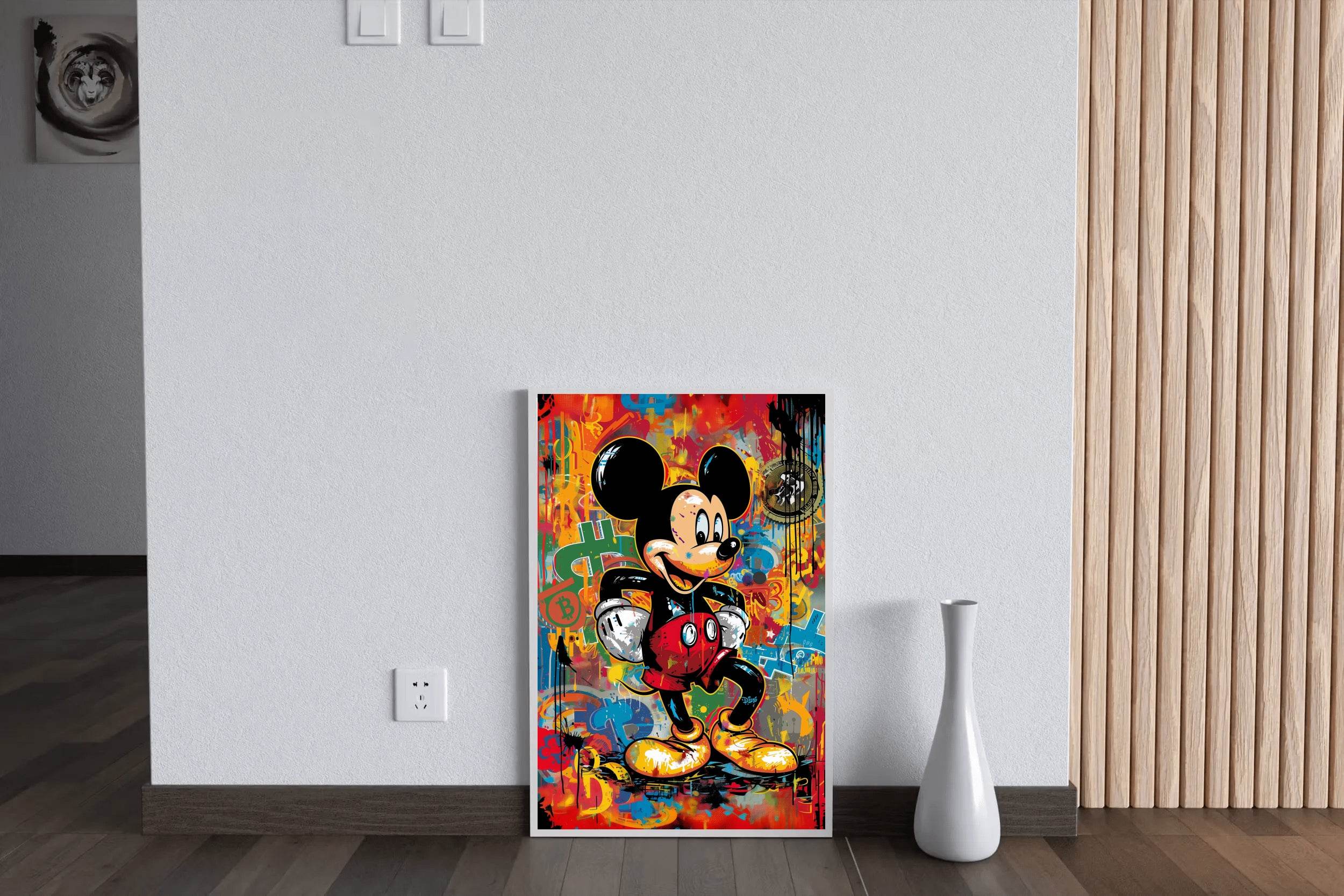 Watecolor Mickey Mouse Wall Art - beink online art store