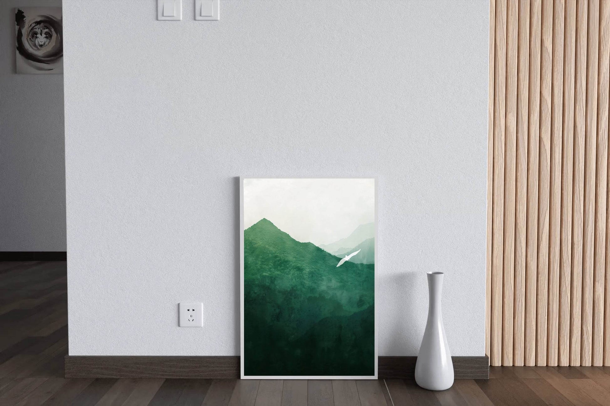 Mountain Forest Painting Wall Art - beink online art store
