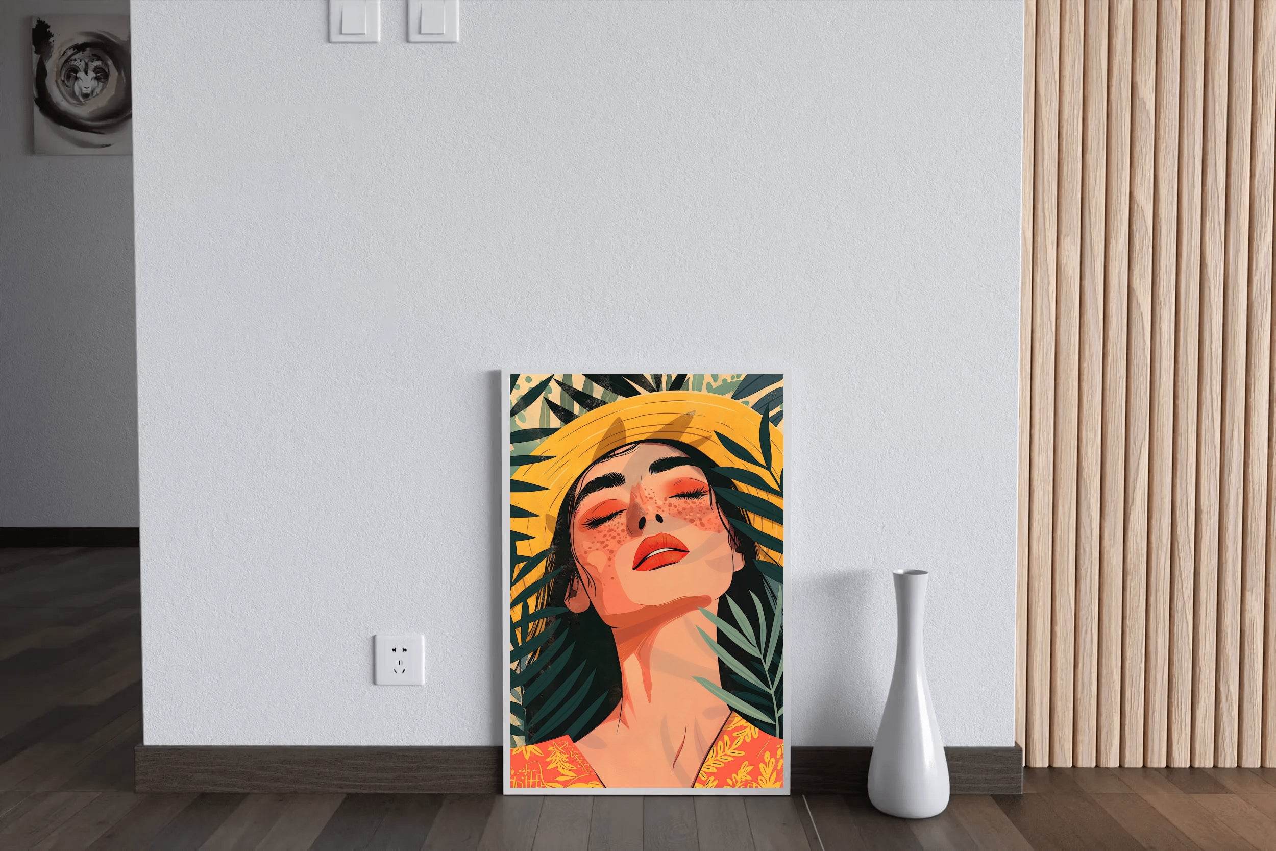 A Stylish Young Woman in the Jungle - beink online art store