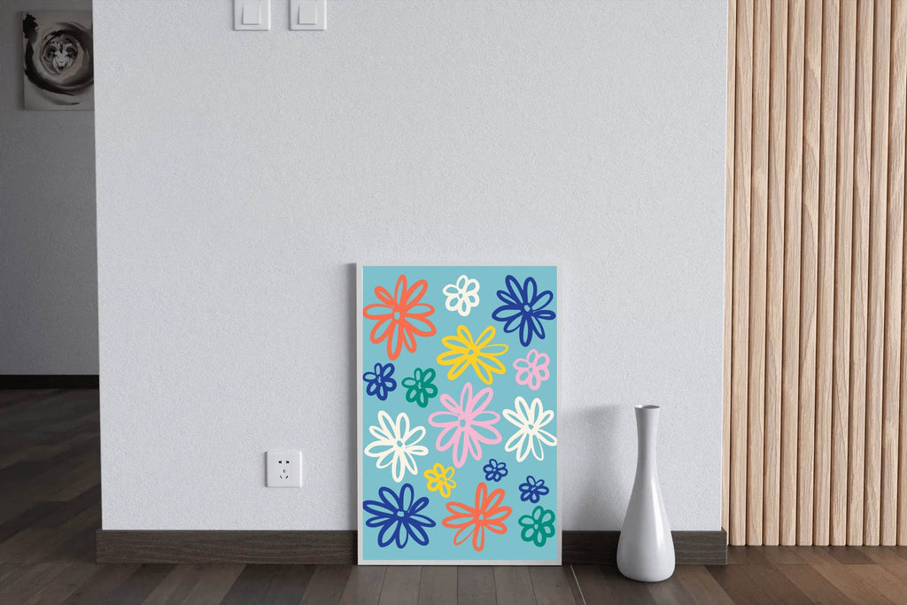 Painting The Leaves of The Spoon Flower Wall Art - beink online art store