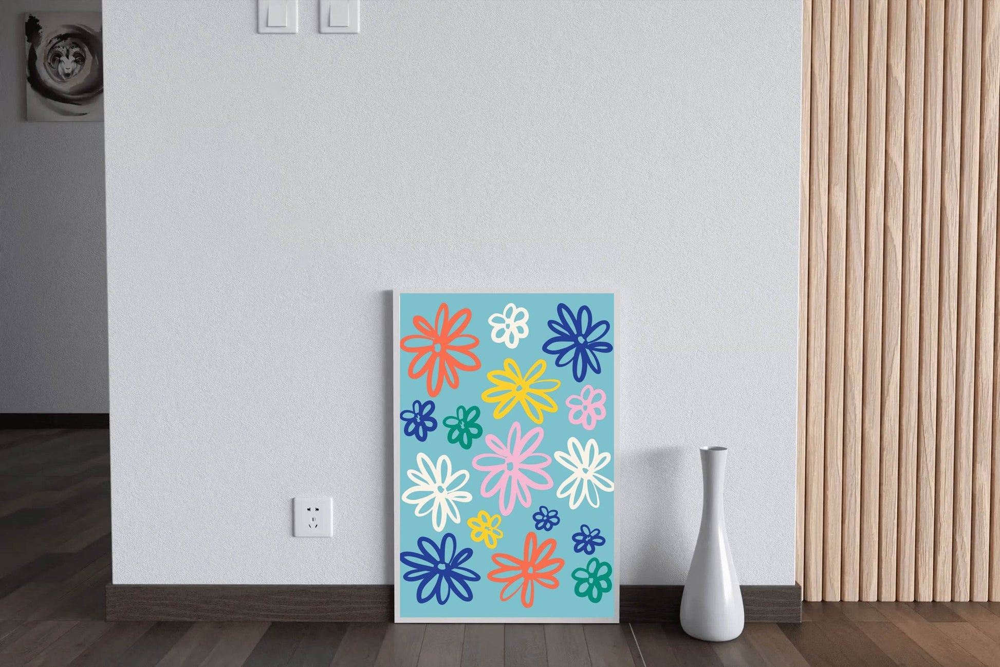 Painting The Leaves of The Spoon Flower Wall Art - beink online art store