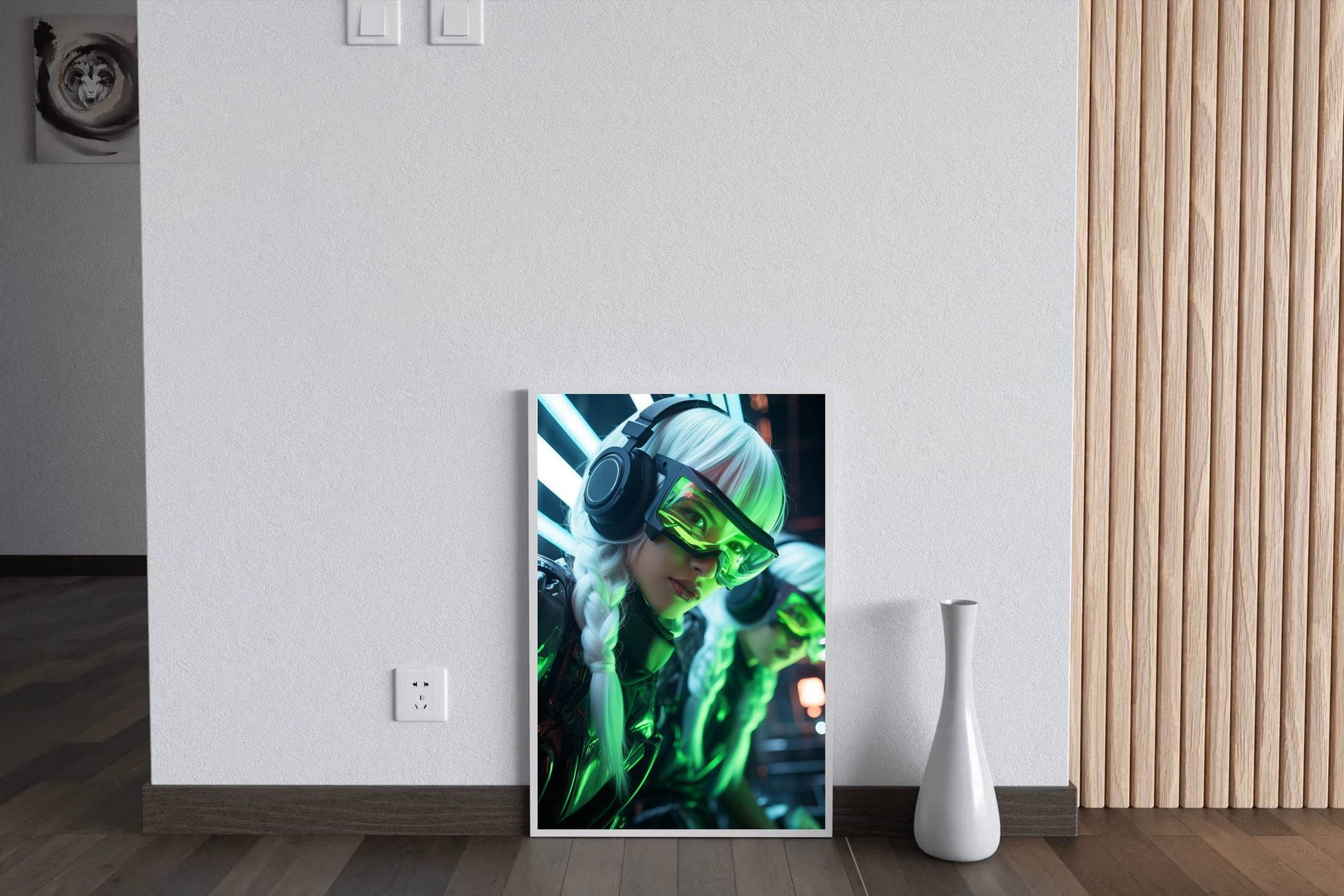 Cyberpunk Warrior Girls Wall Art - beink online art store