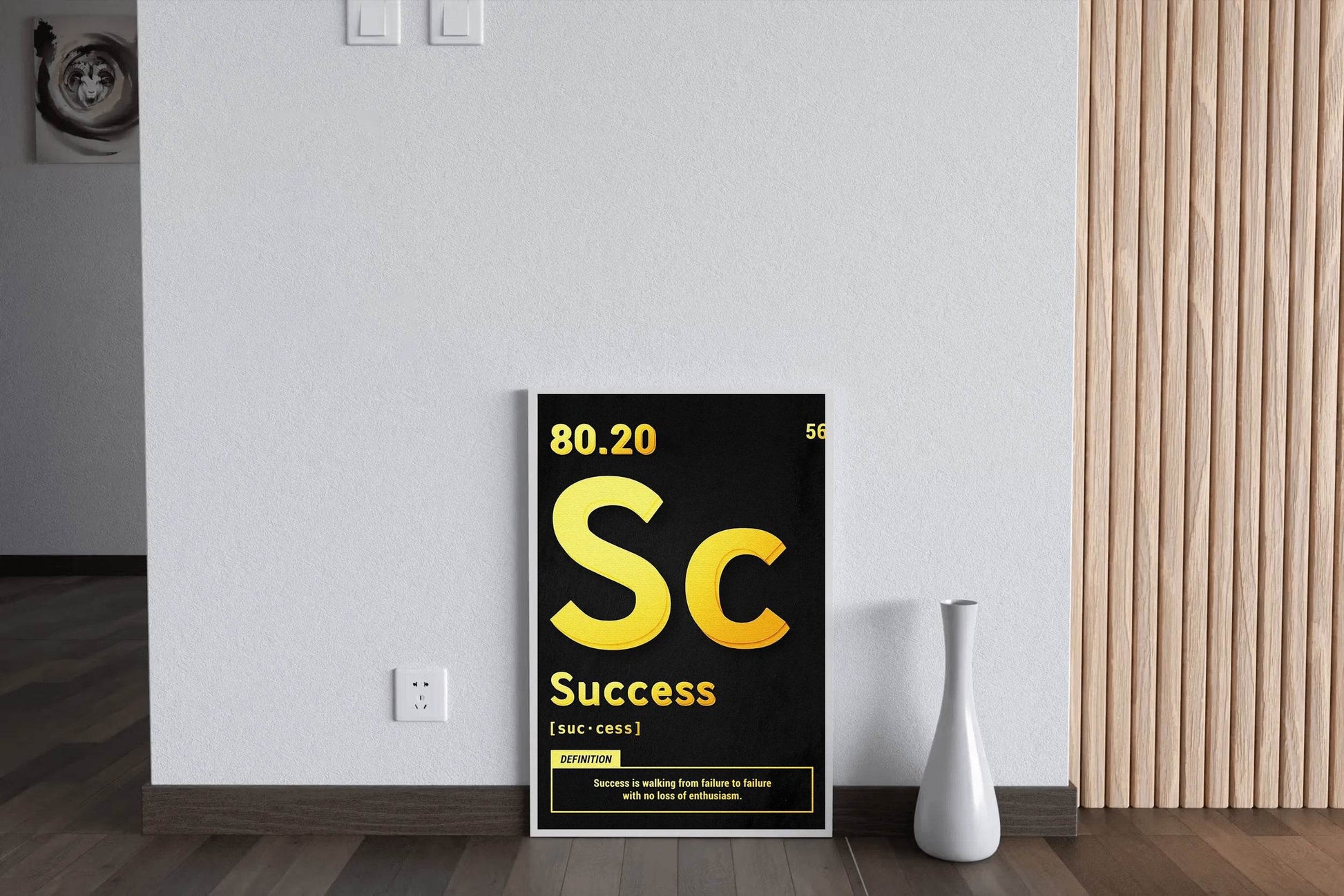 Success 80.20 Rule Motivational Wall Art - beink online art store