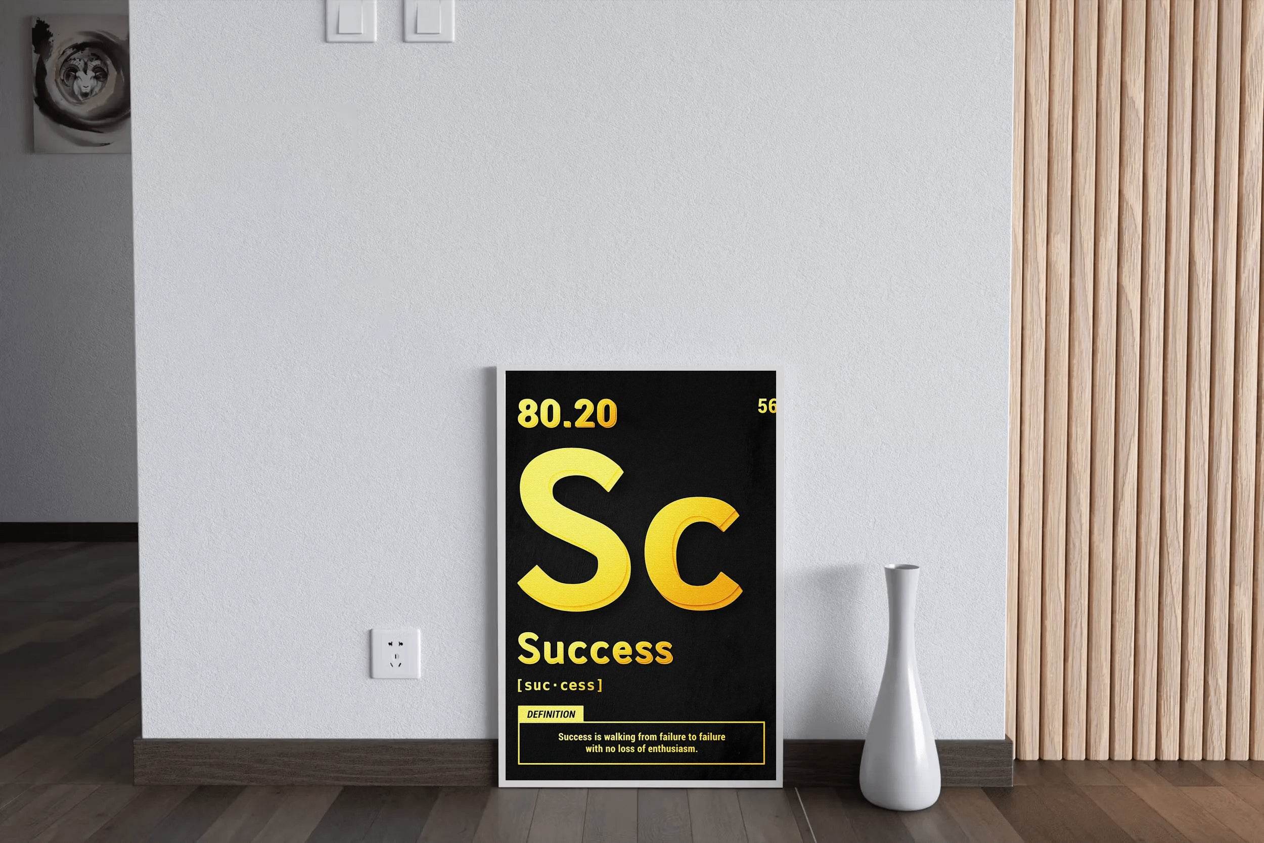Success 80.20 Rule Motivational Wall Art - beink online art store
