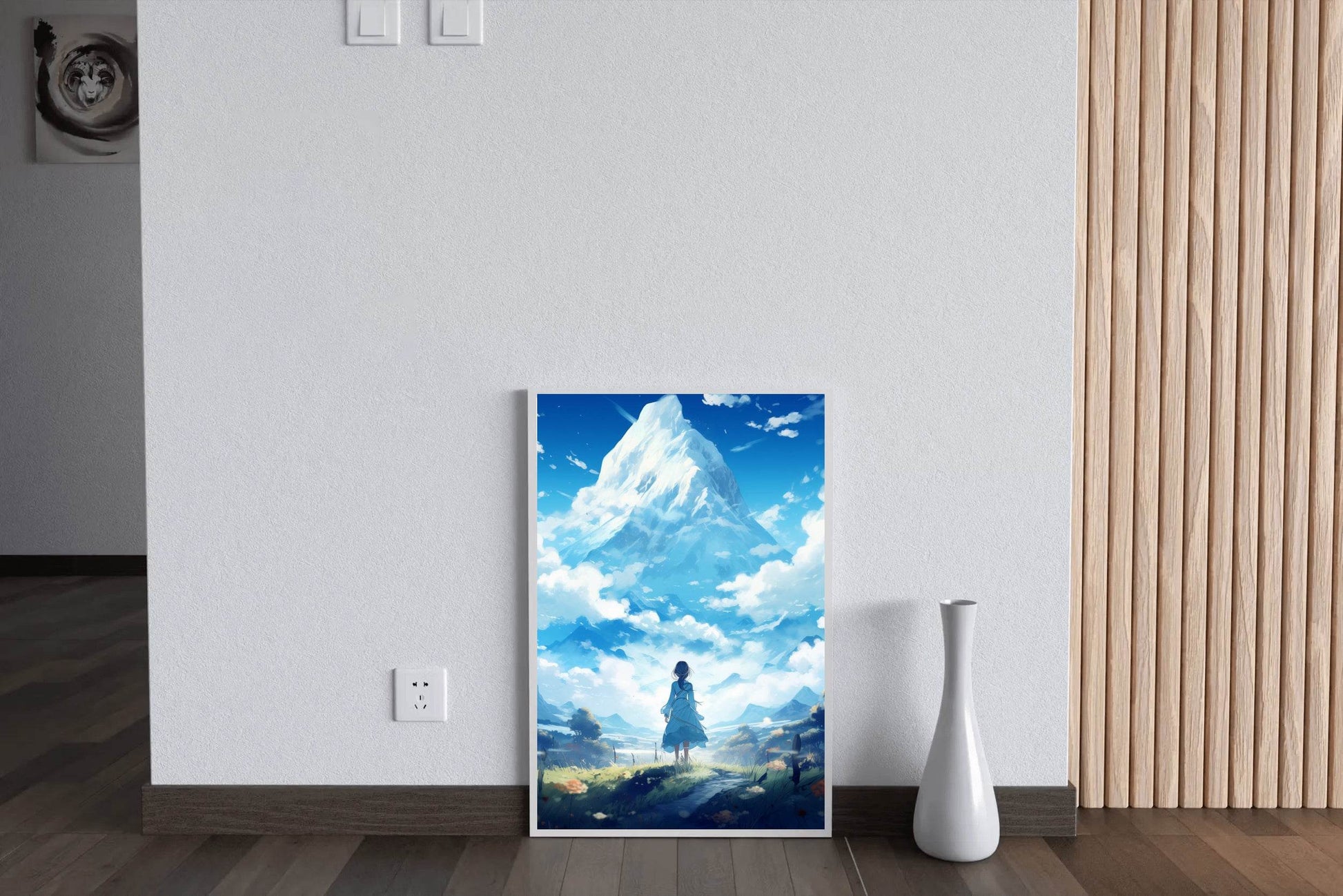 Fantasy Anime Style Scene in Mountain Wall Art - beink online art store