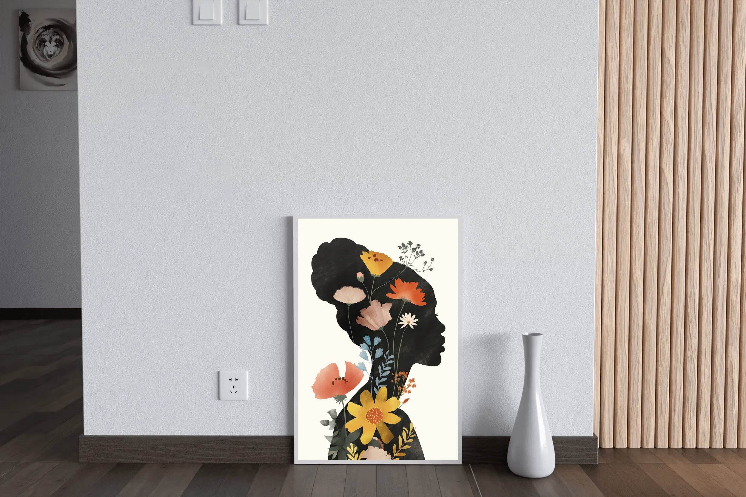 Woman With a Flower in Her Hair ArtWork - beink online art store