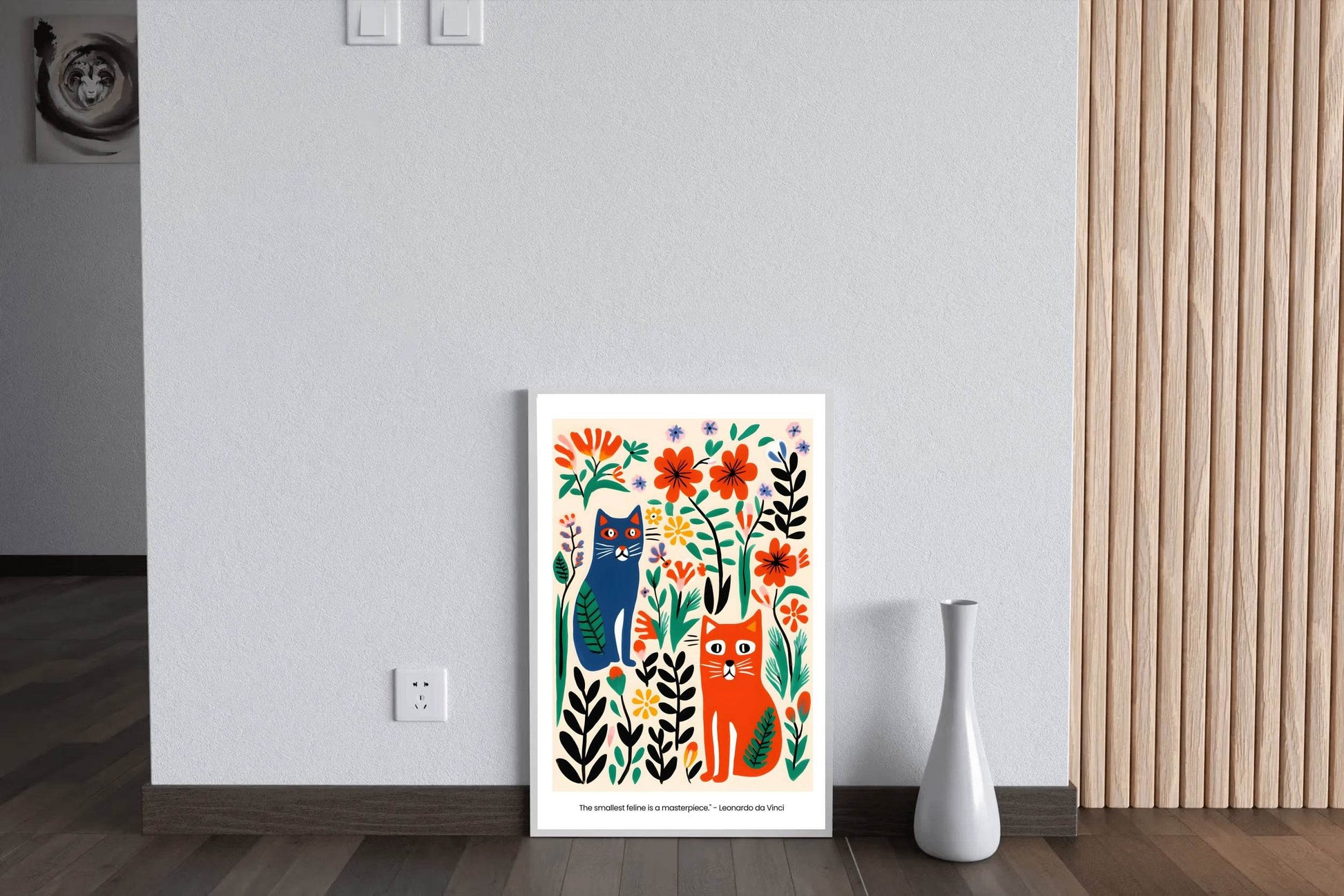 Cats in The Garden Painting - beink online art store