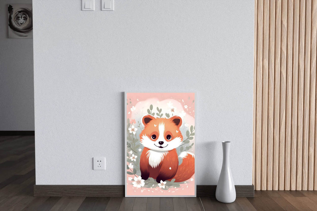 Cartoonish Fox With a Friendly Expression - beink online art store
